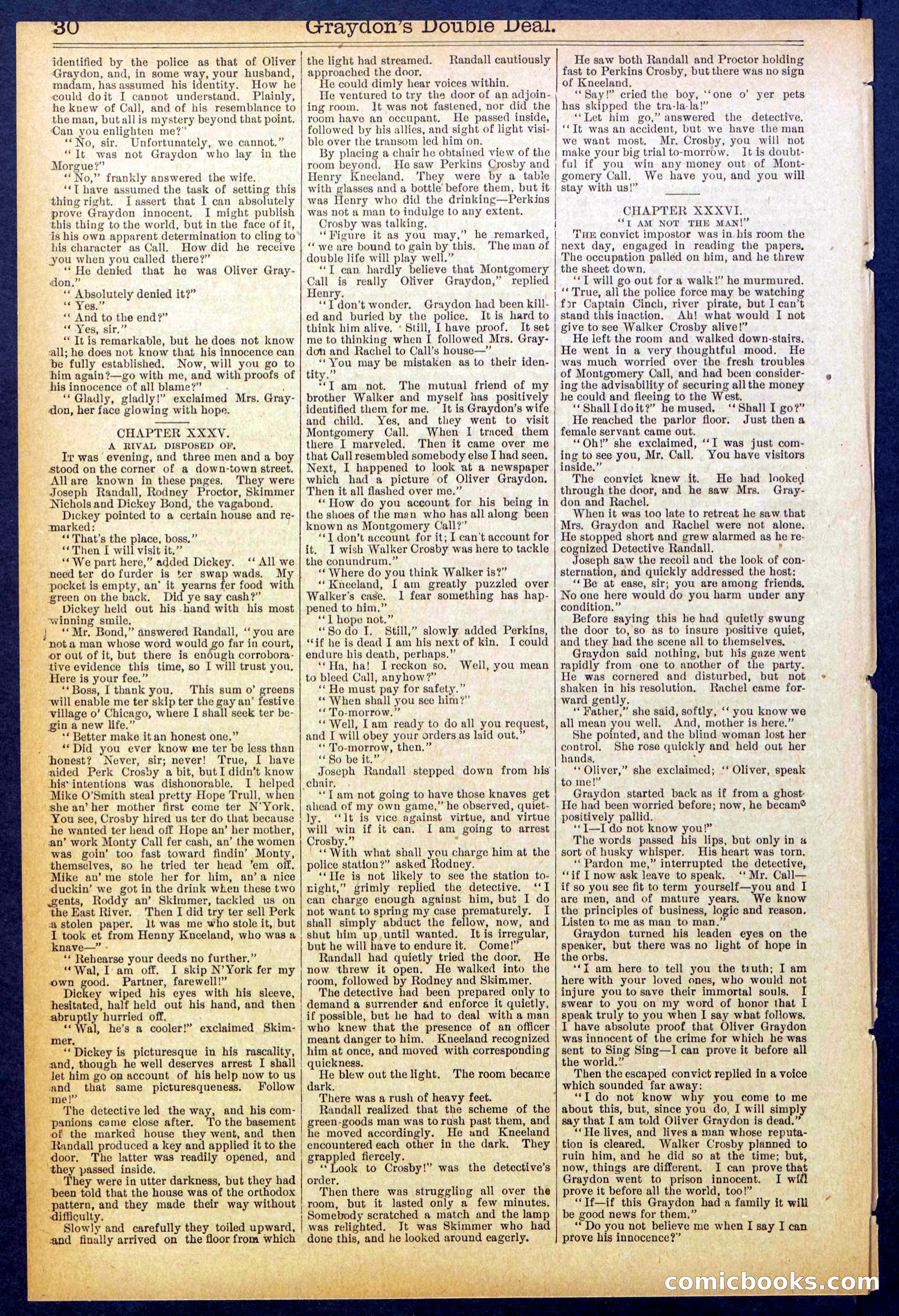 Beadle's Dime Library No. 841 — page 30 of 32