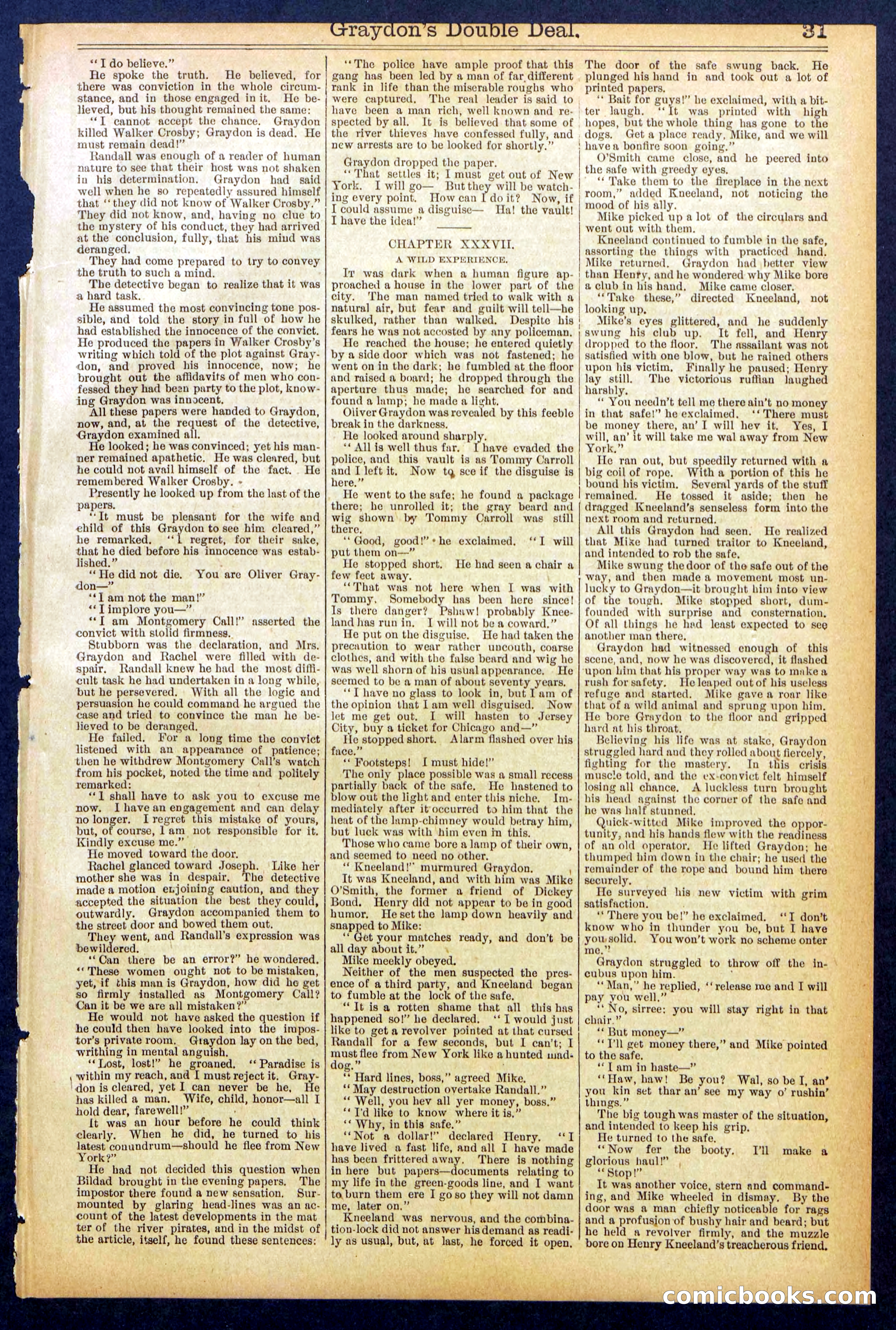 Beadle's Dime Library No. 841 — page 31 of 32