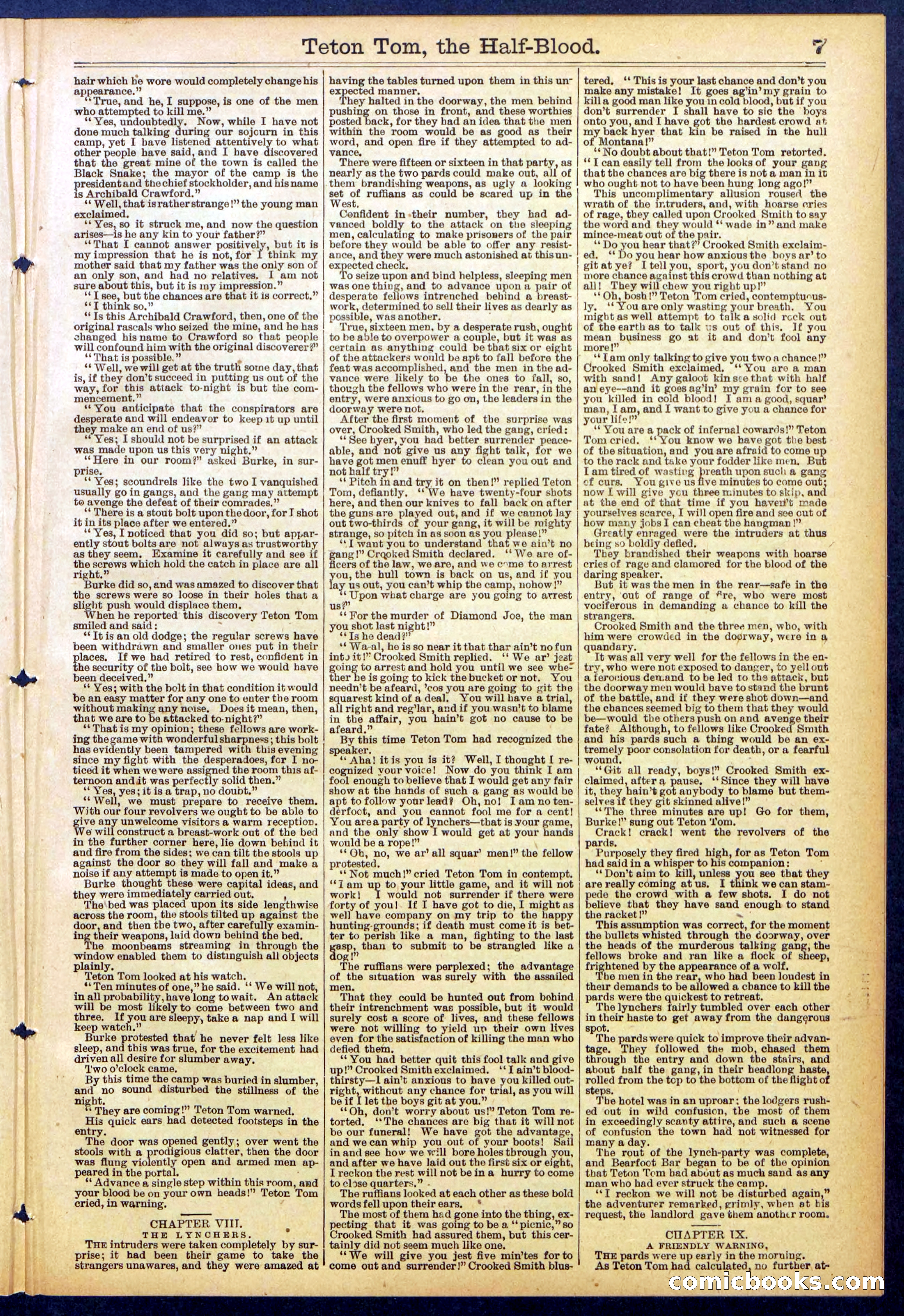 Beadle's New York Dime Library No. 842 — page 7 of 32