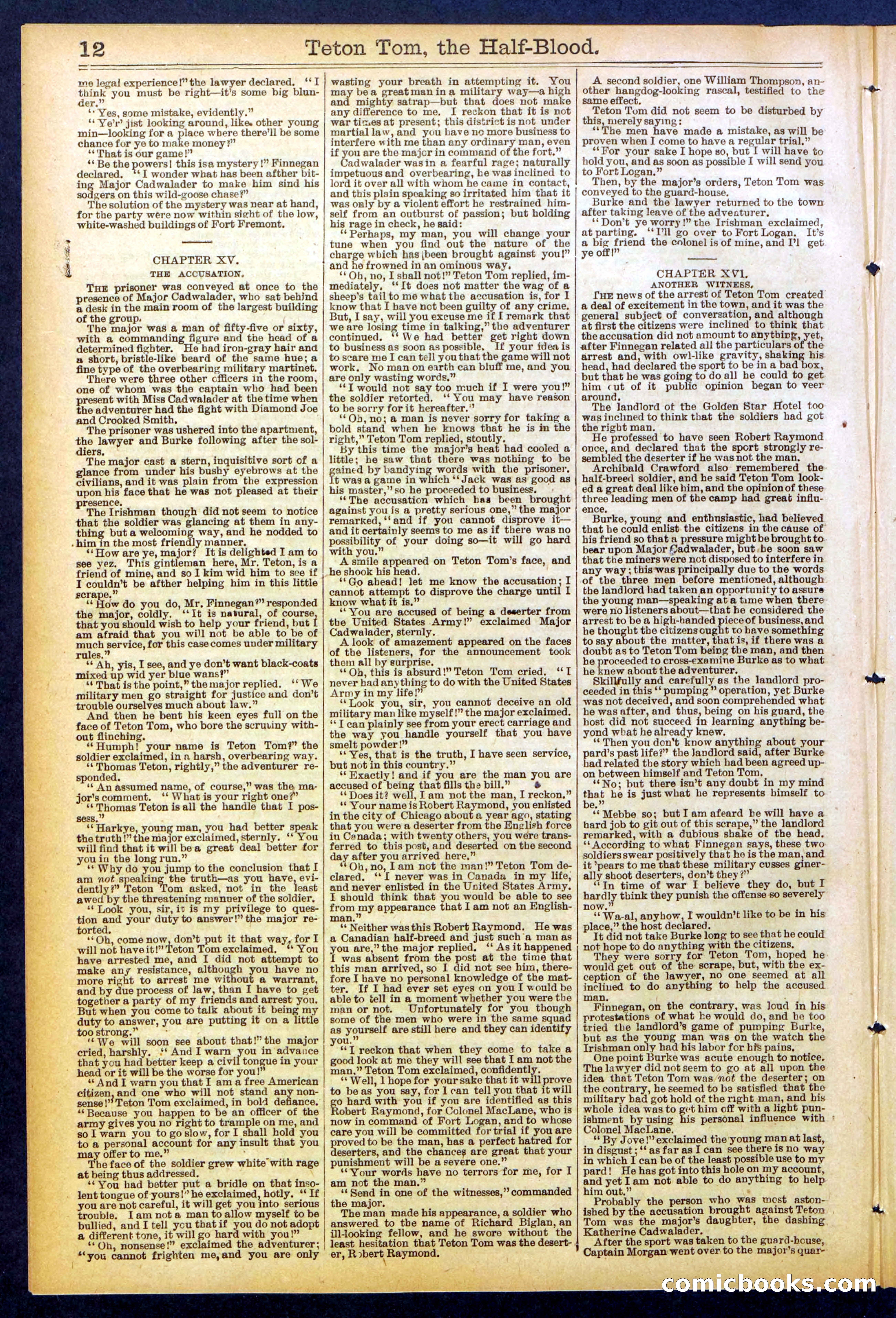 Beadle's New York Dime Library No. 842 — page 12 of 32