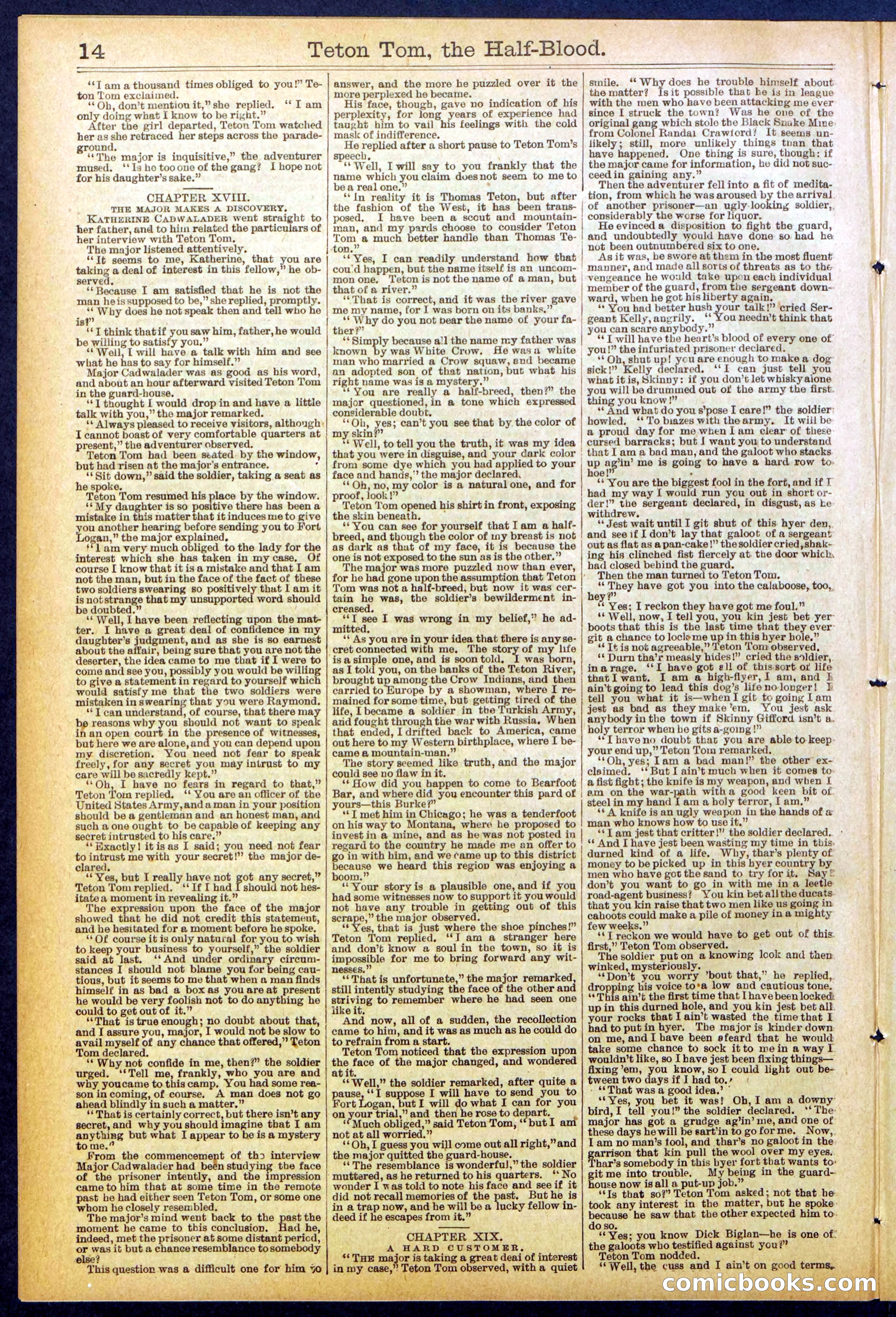 Beadle's New York Dime Library No. 842 — page 14 of 32