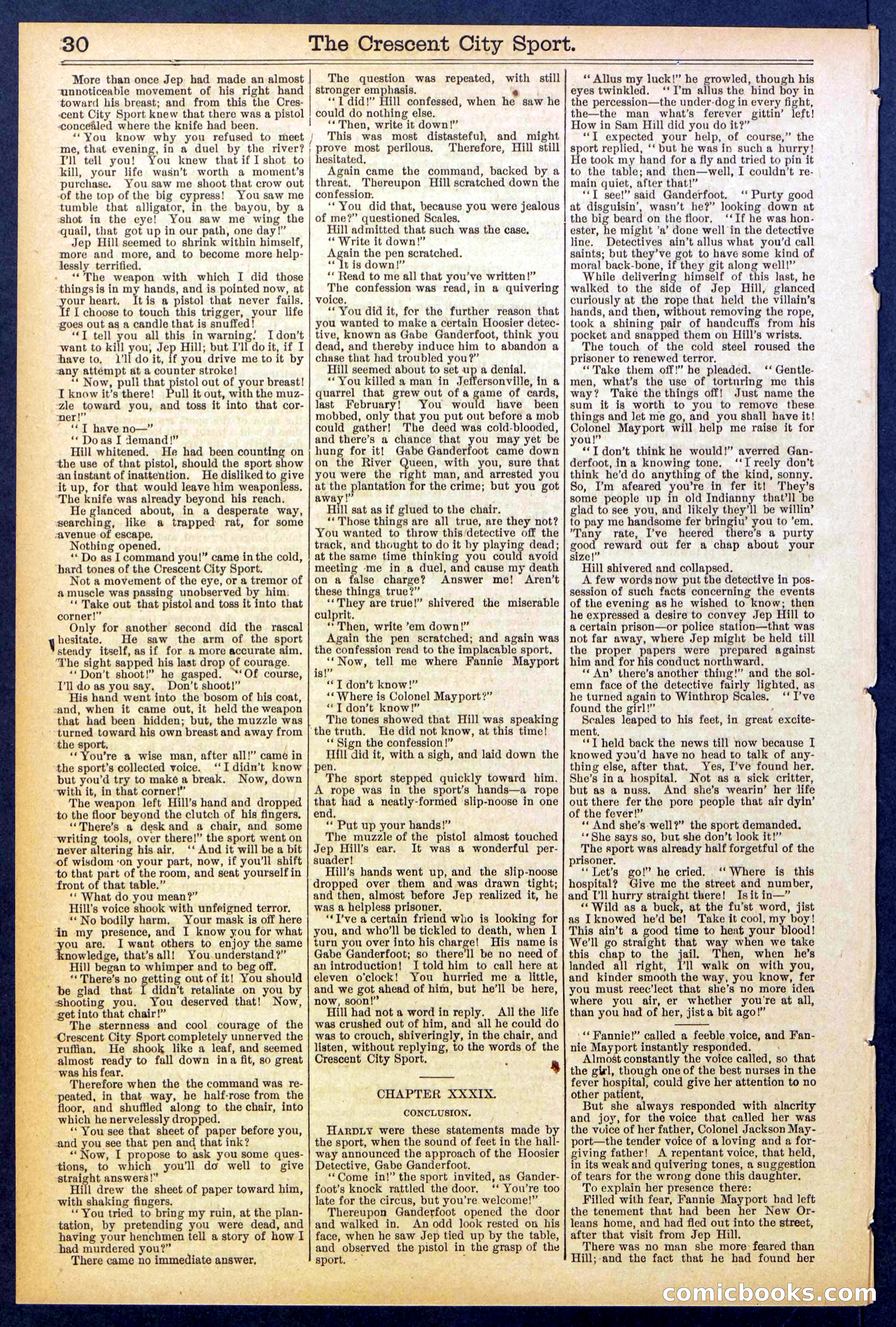 Beadle's New York Dime Library No. 843 — page 30 of 32