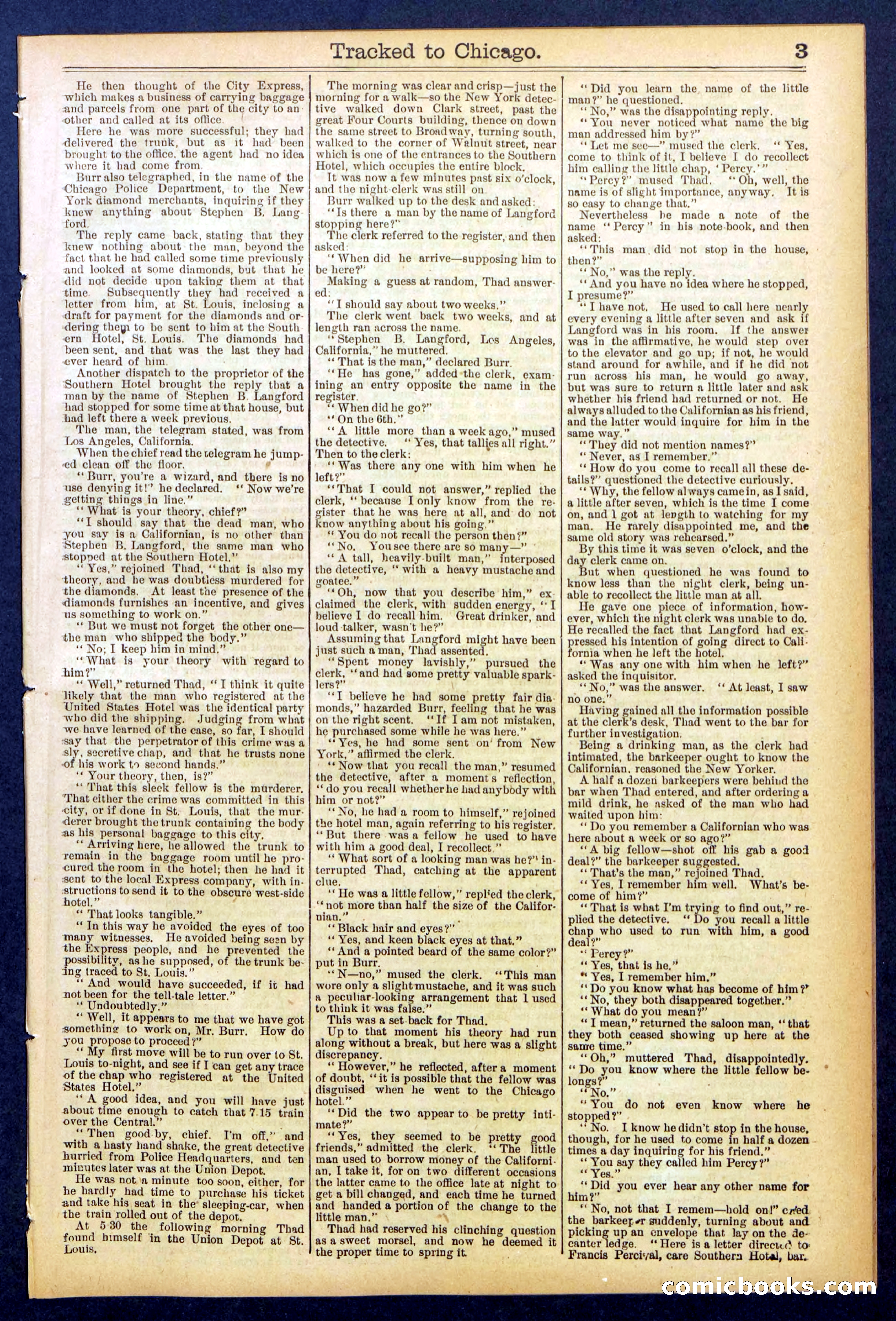 Beadle's New York Dime Library No. 844 — page 3 of 32