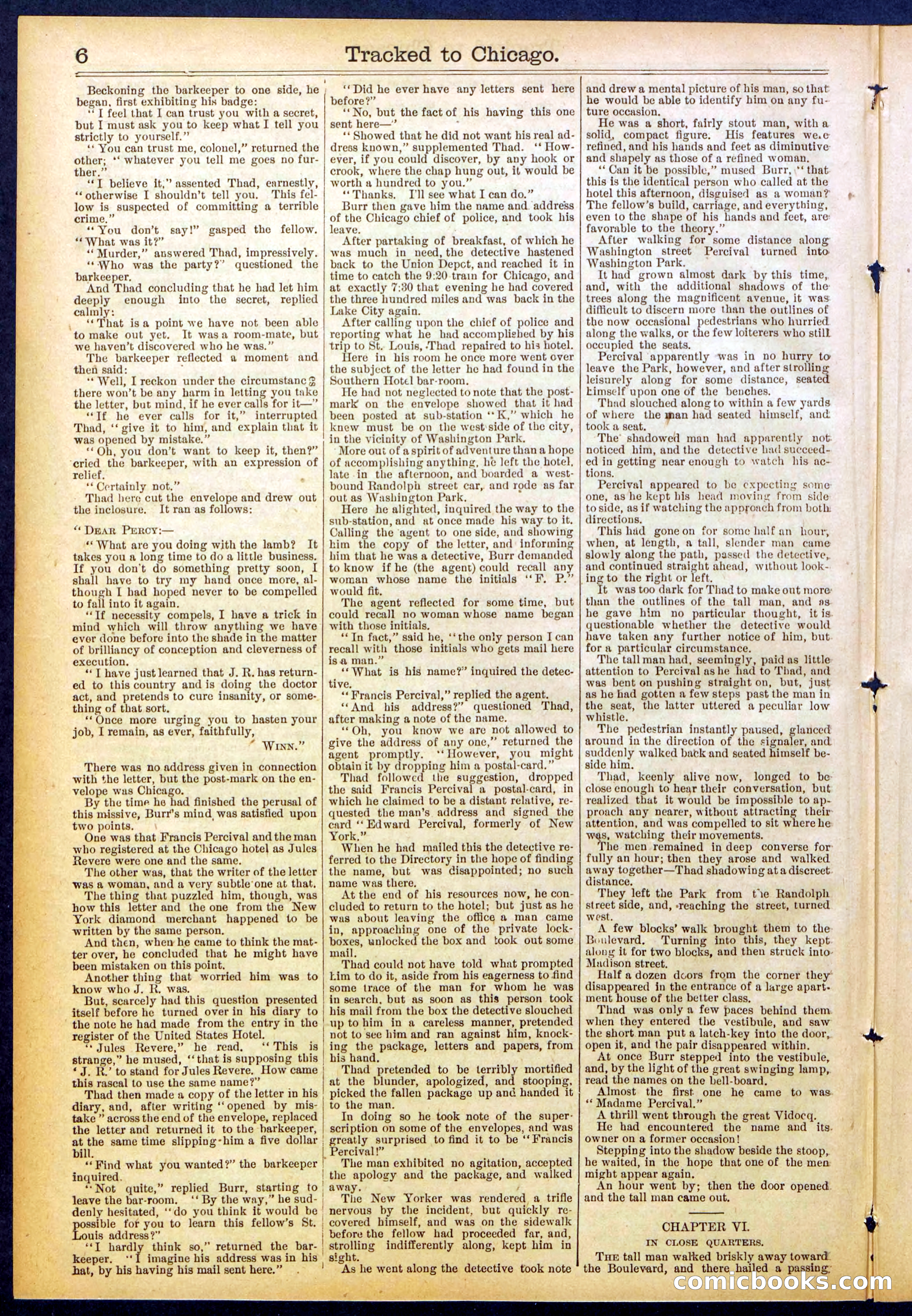 Beadle's New York Dime Library No. 844 — page 6 of 32
