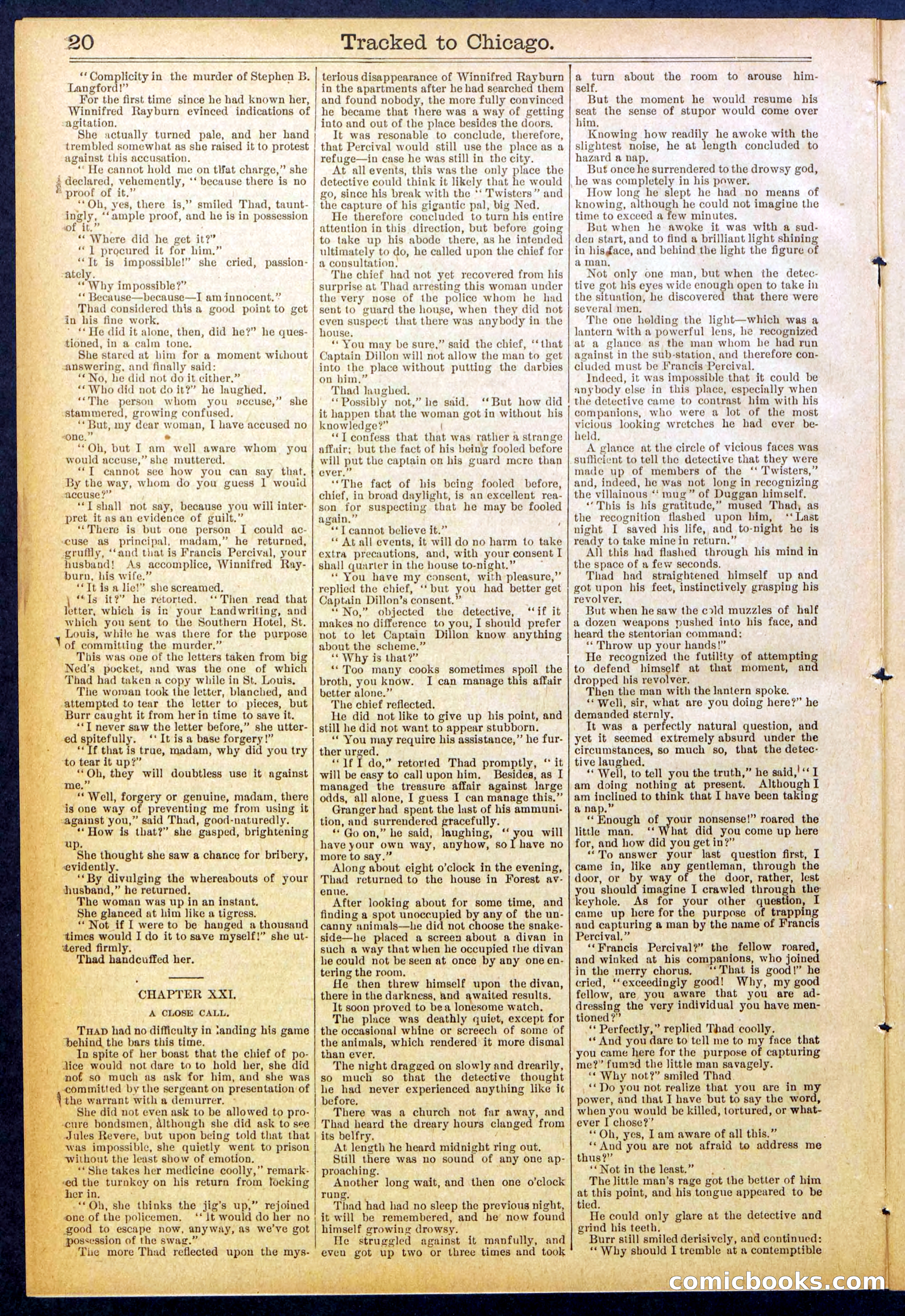 Beadle's New York Dime Library No. 844 — page 20 of 32