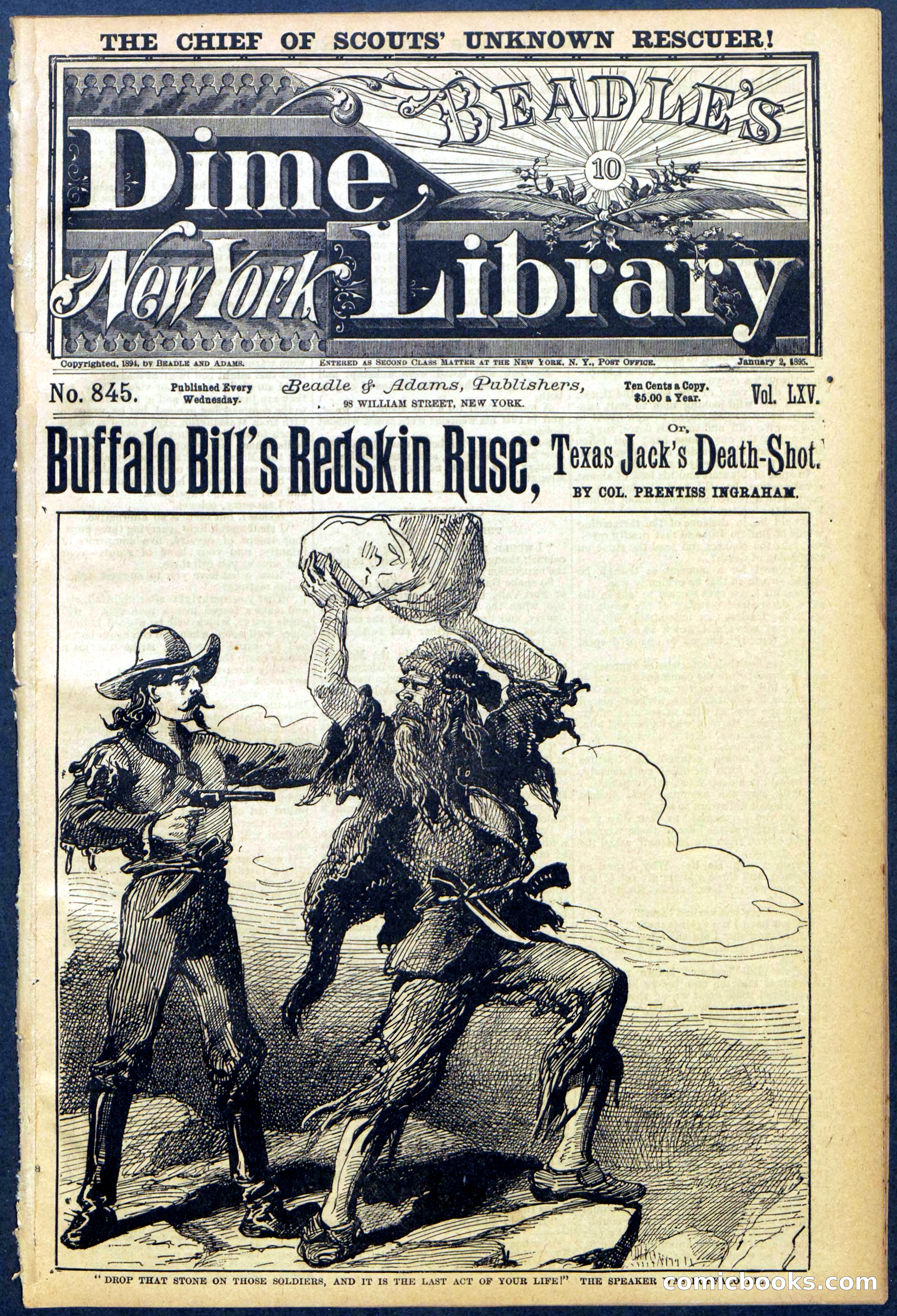Beadle's Dime Library No. 845 — page 1 of 32