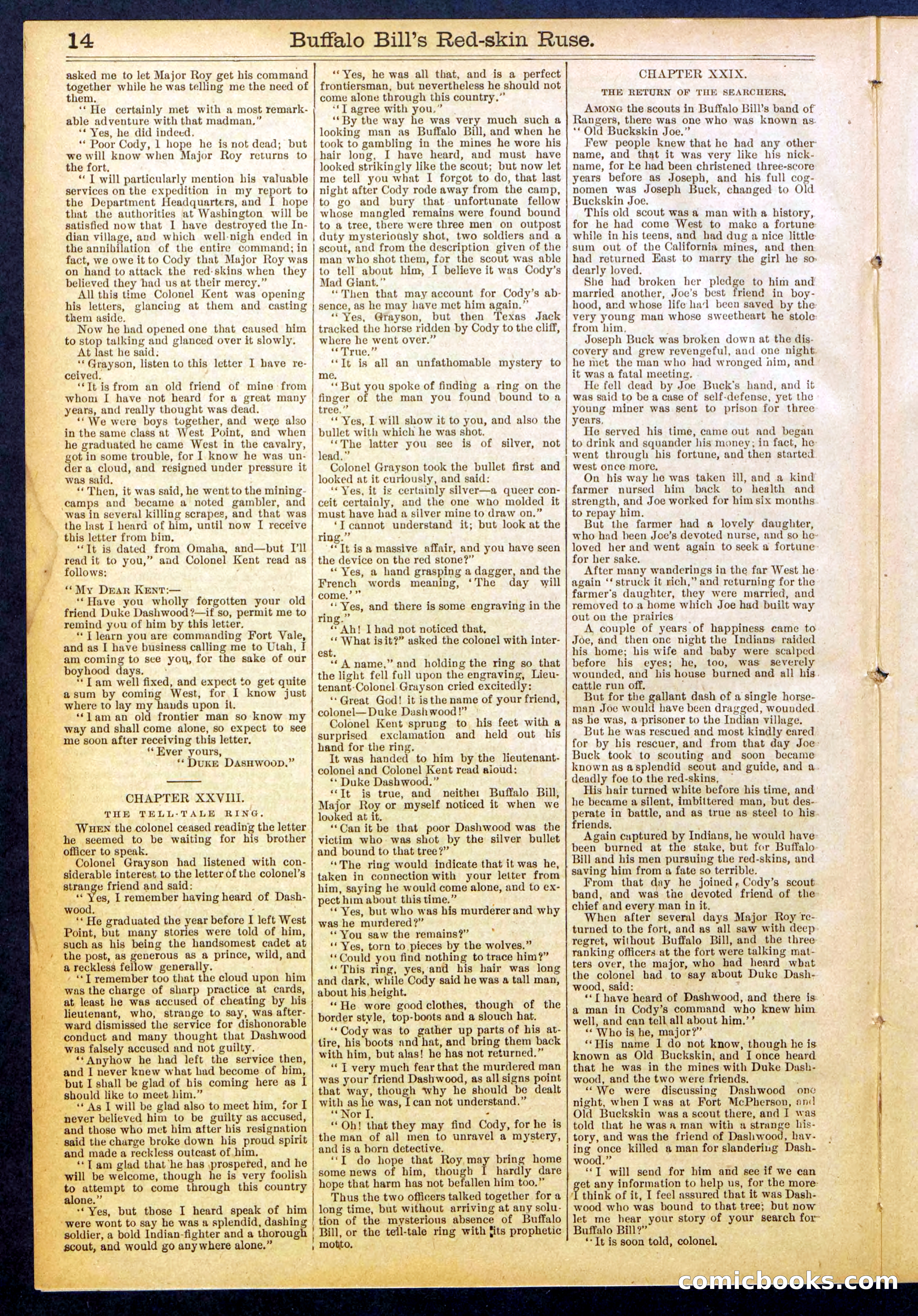 Beadle's Dime Library No. 845 — page 14 of 32