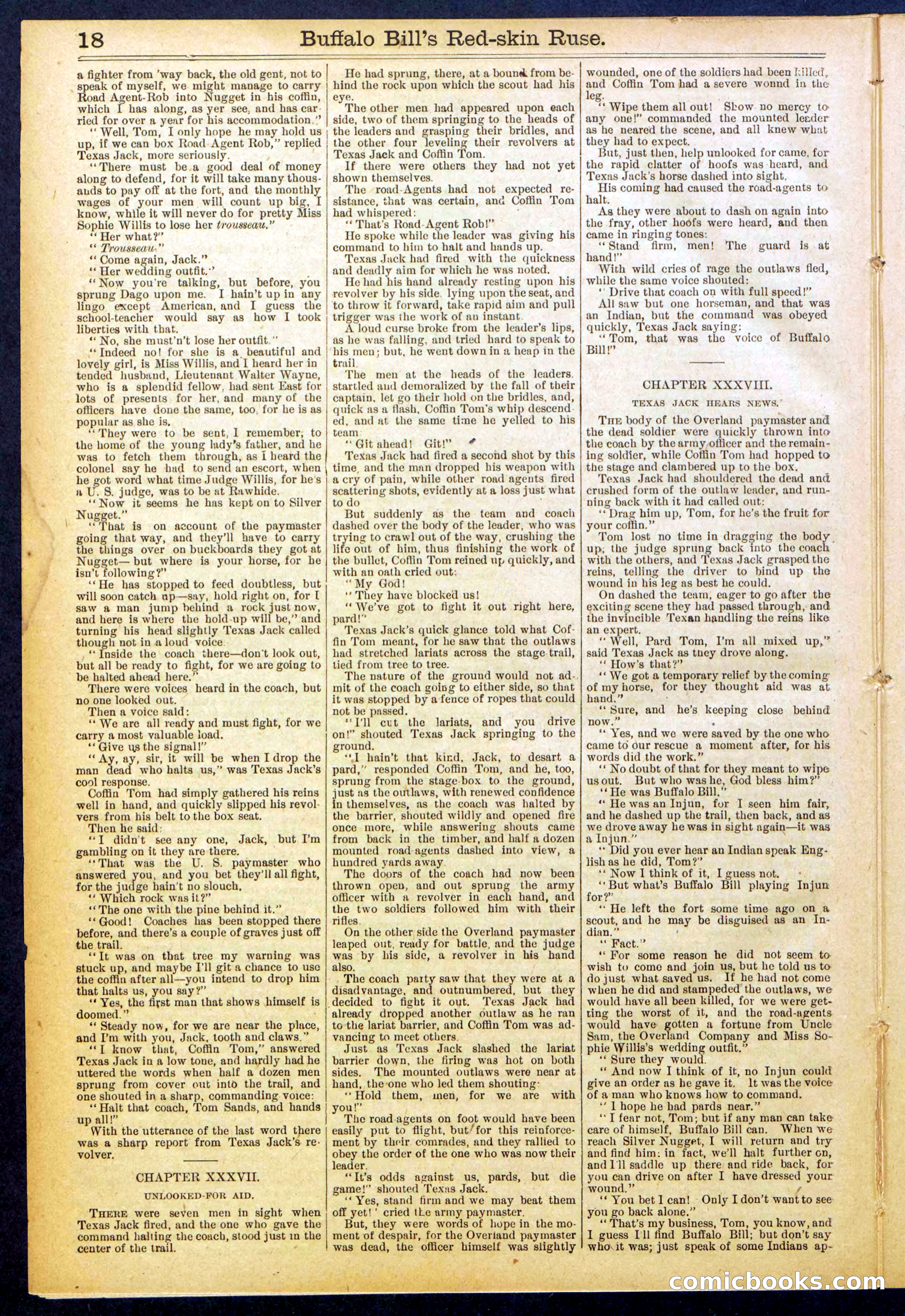 Beadle's Dime Library No. 845 — page 18 of 32