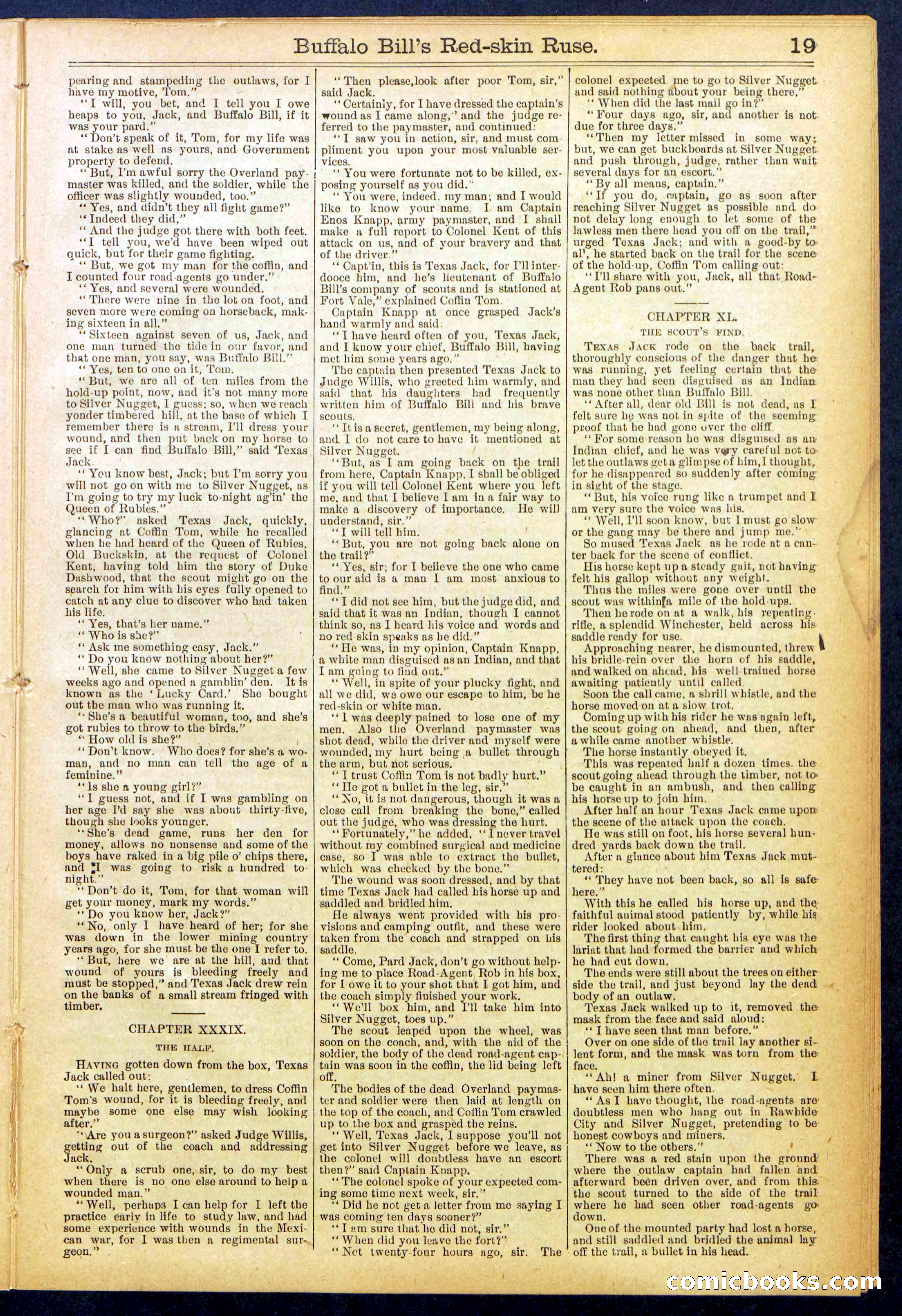 Beadle's Dime Library No. 845 — page 19 of 32
