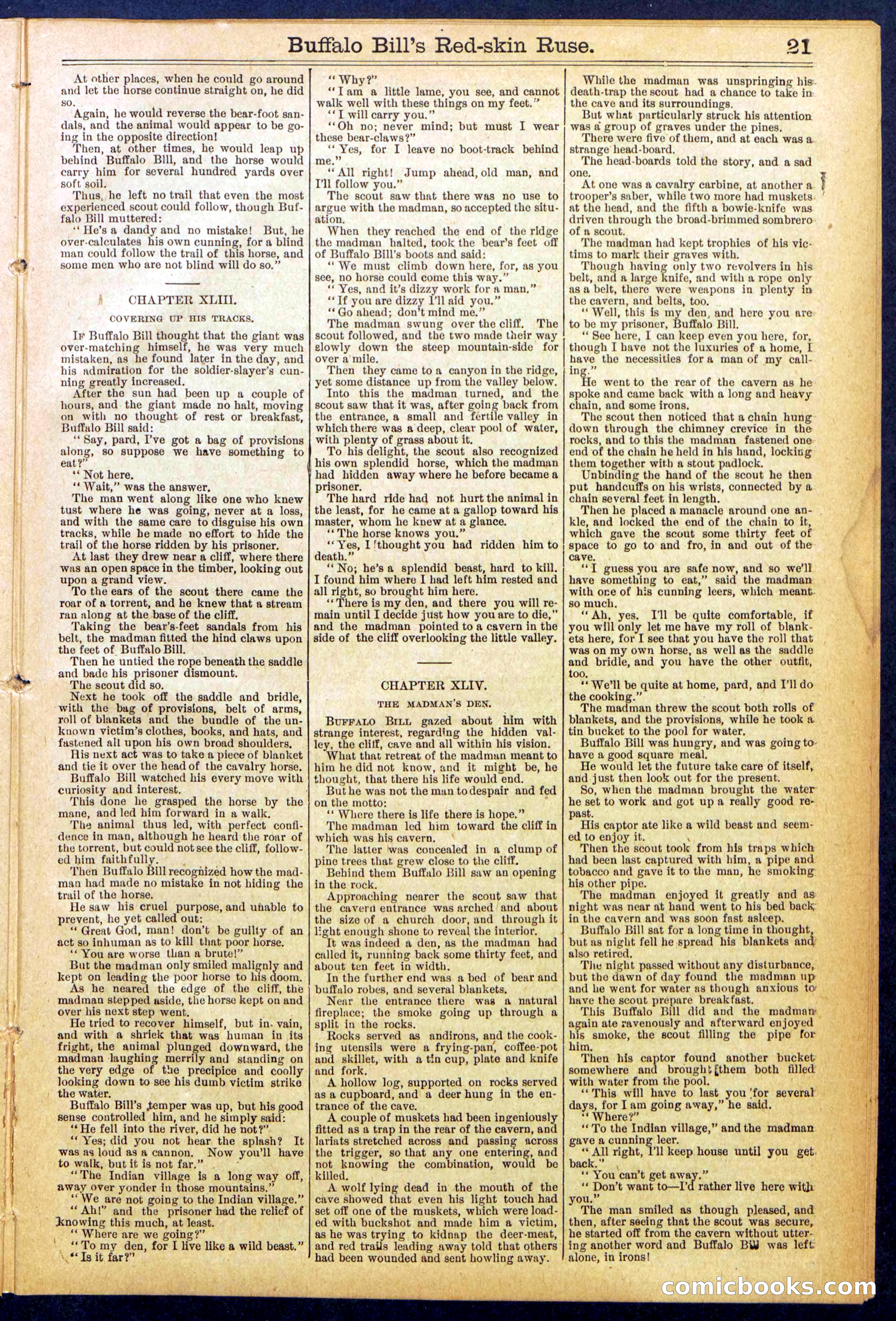 Beadle's Dime Library No. 845 — page 21 of 32