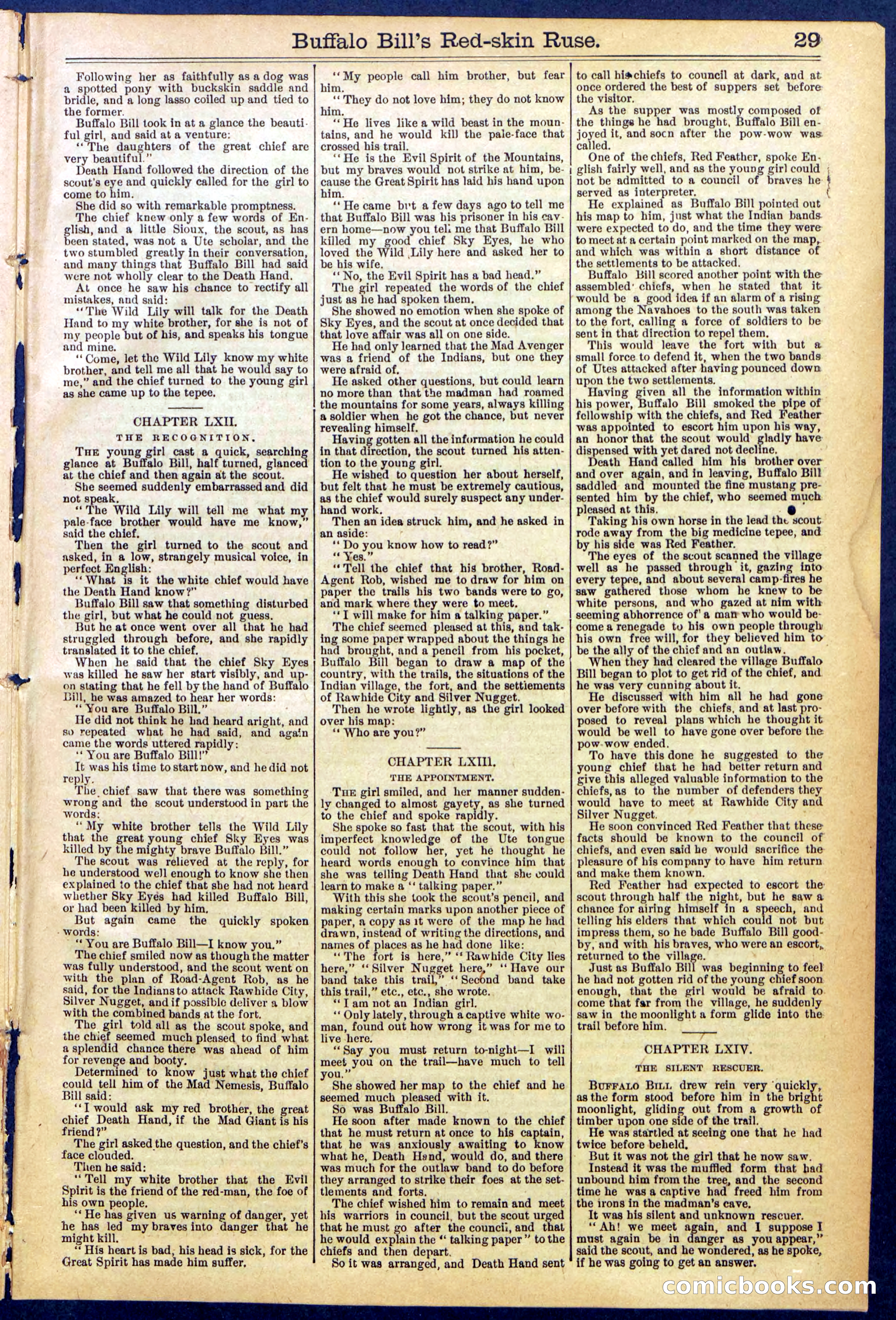 Beadle's Dime Library No. 845 — page 29 of 32