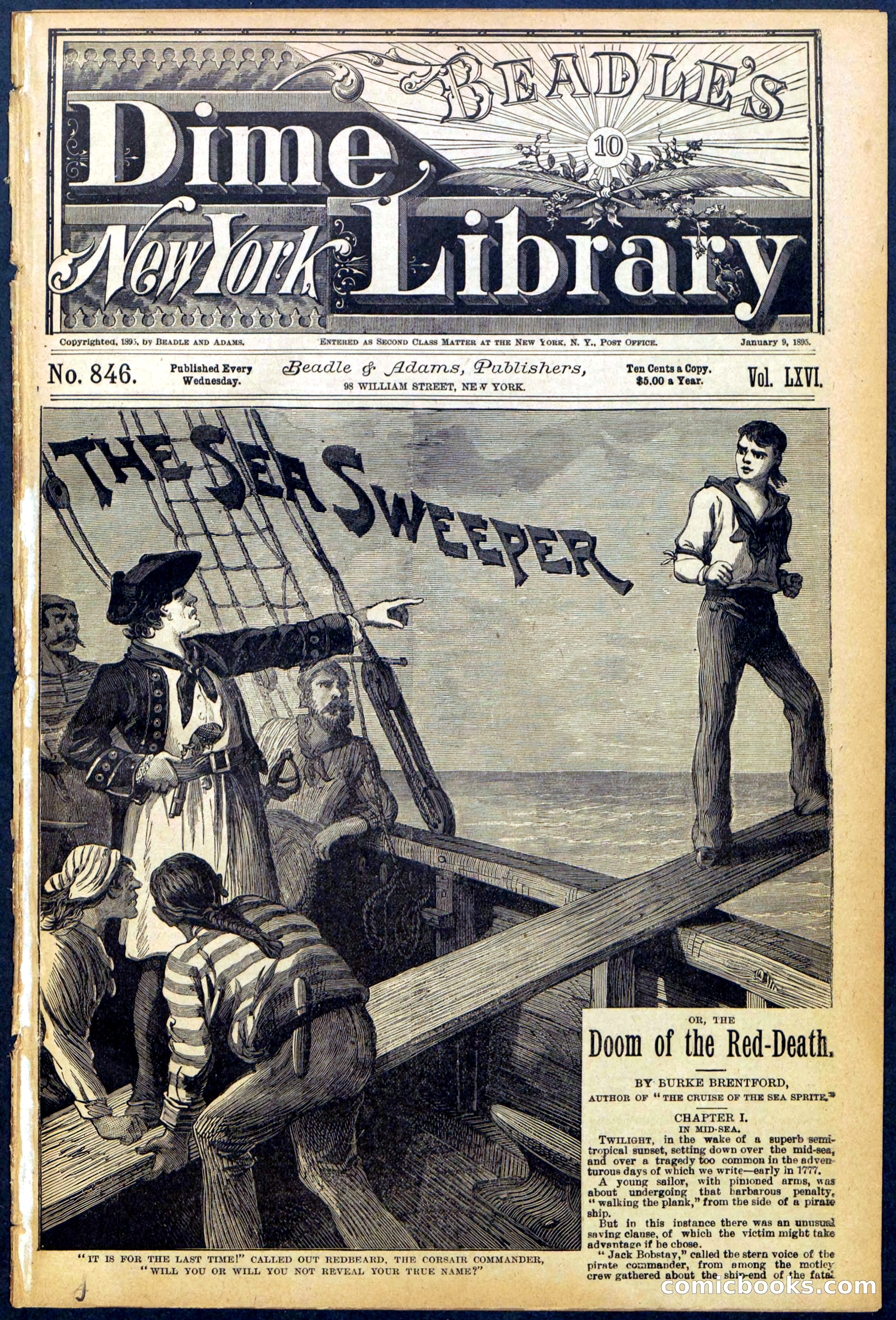 Beadle's Dime Library No. 846 — page 1 of 32