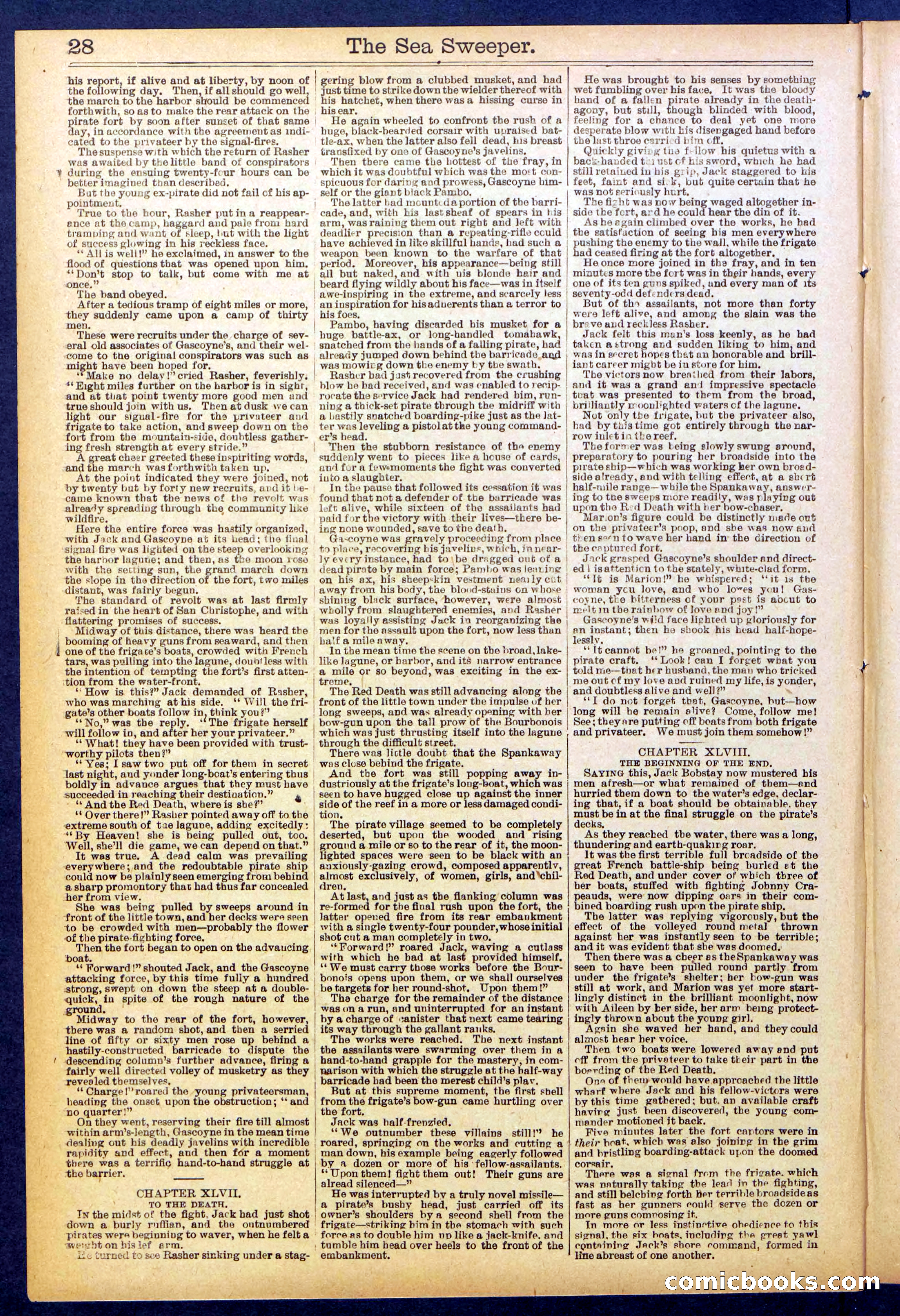 Beadle's Dime Library No. 846 — page 28 of 32