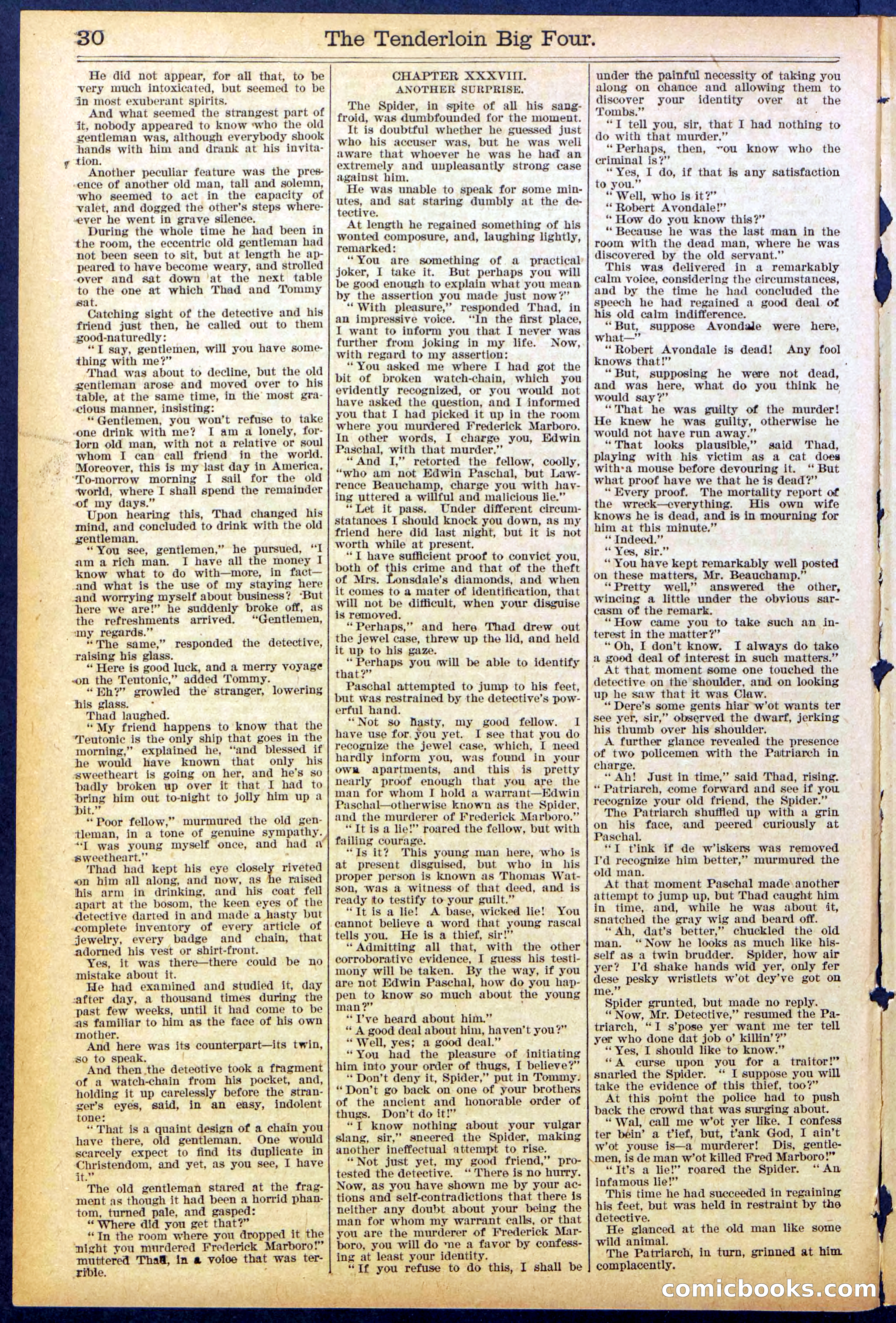 Beadle's New York Dime Library No. 861 — page 30 of 32