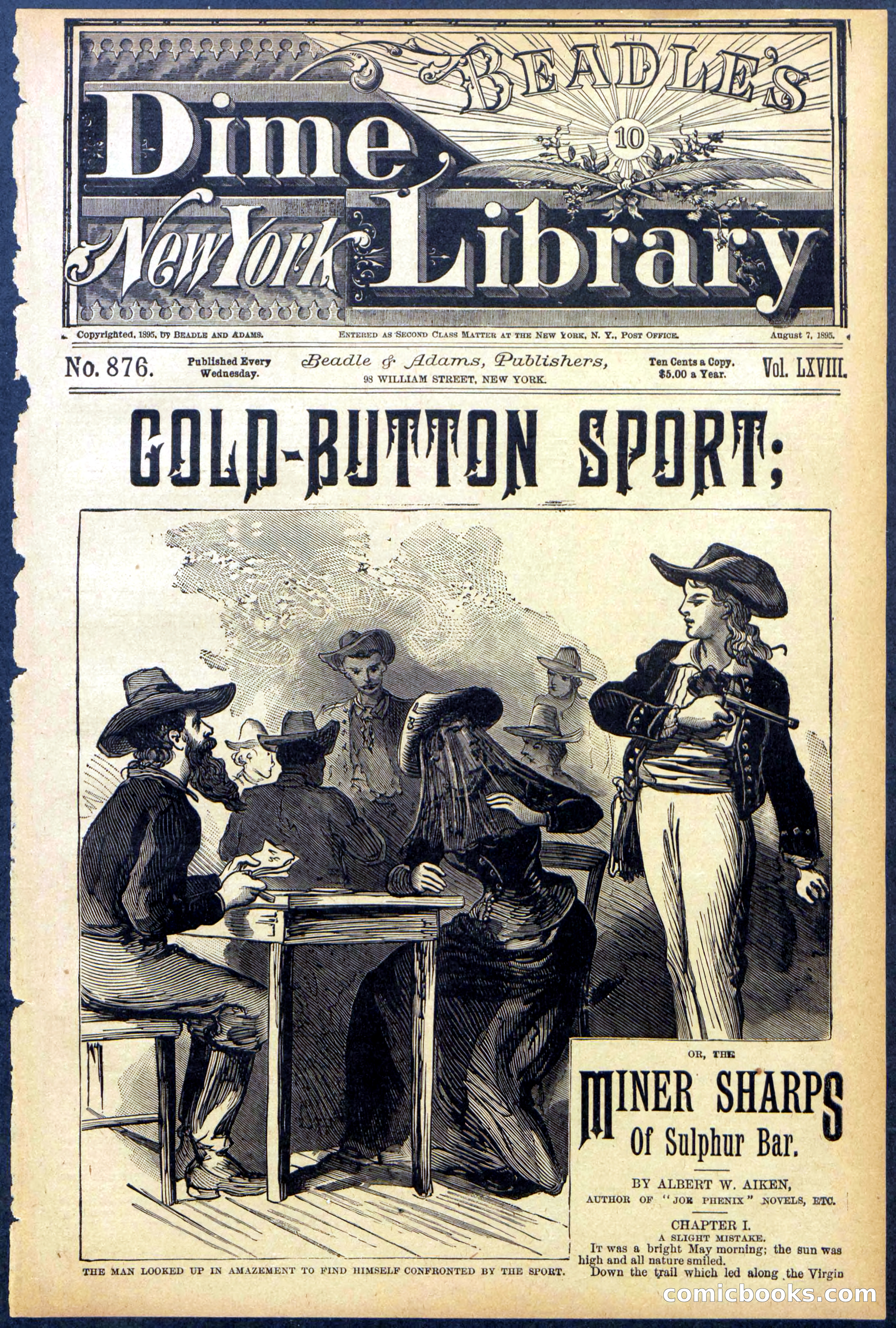 Beadle's Dime Library No. 876 — page 1 of 32