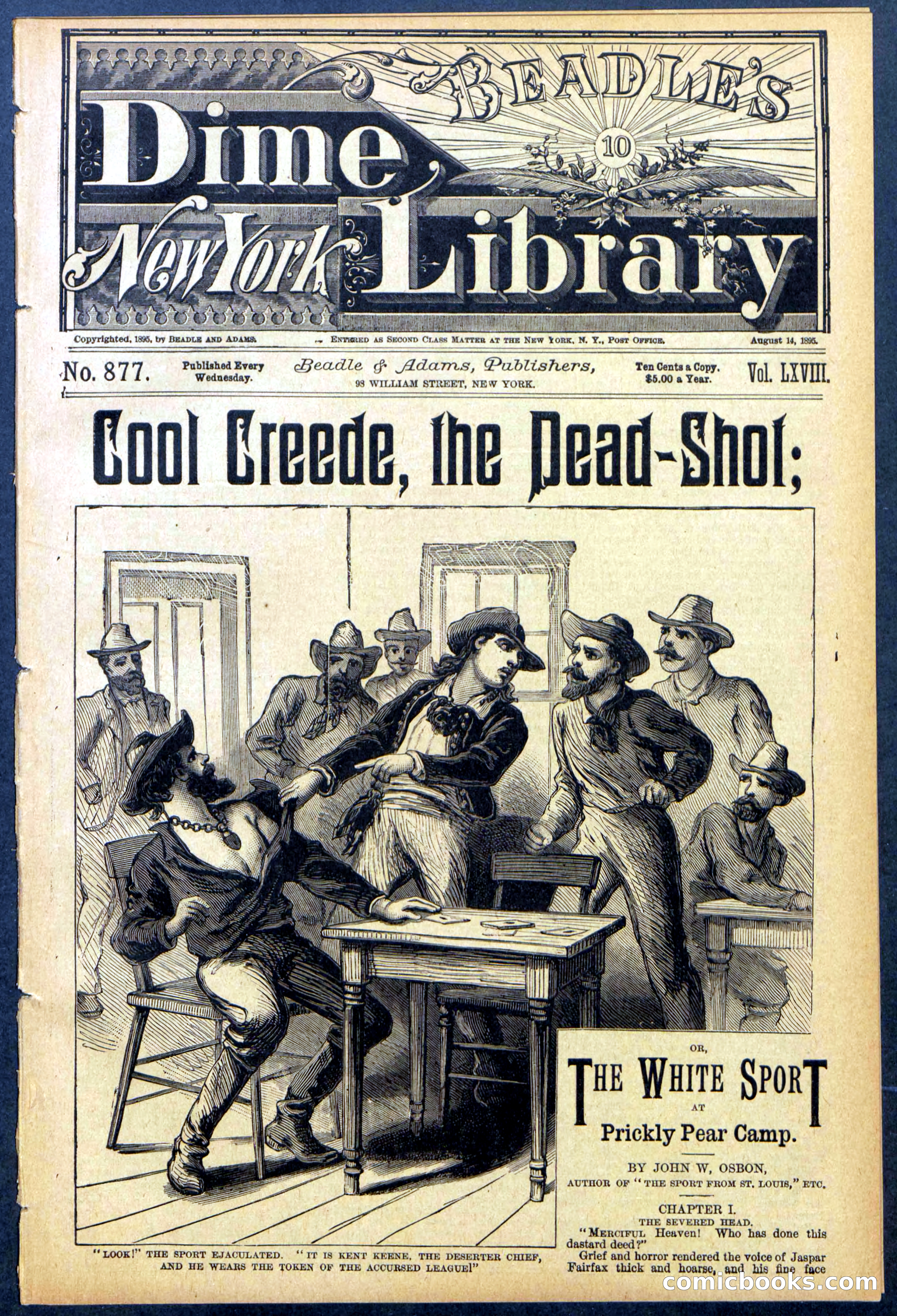 Beadle's Dime Library No. 877 — page 1 of 32