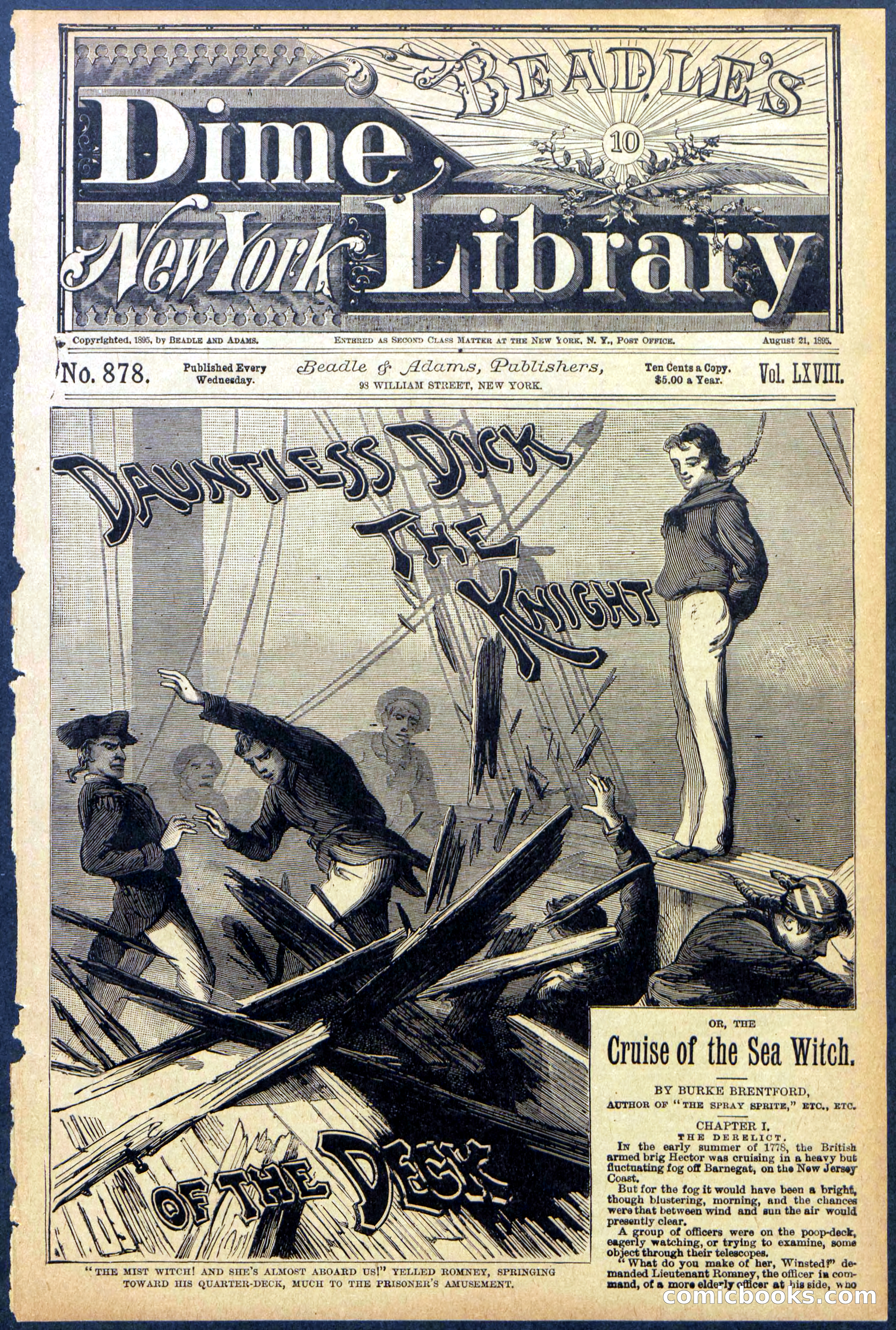Beadle's Dime Library No. 878 — page 1 of 32
