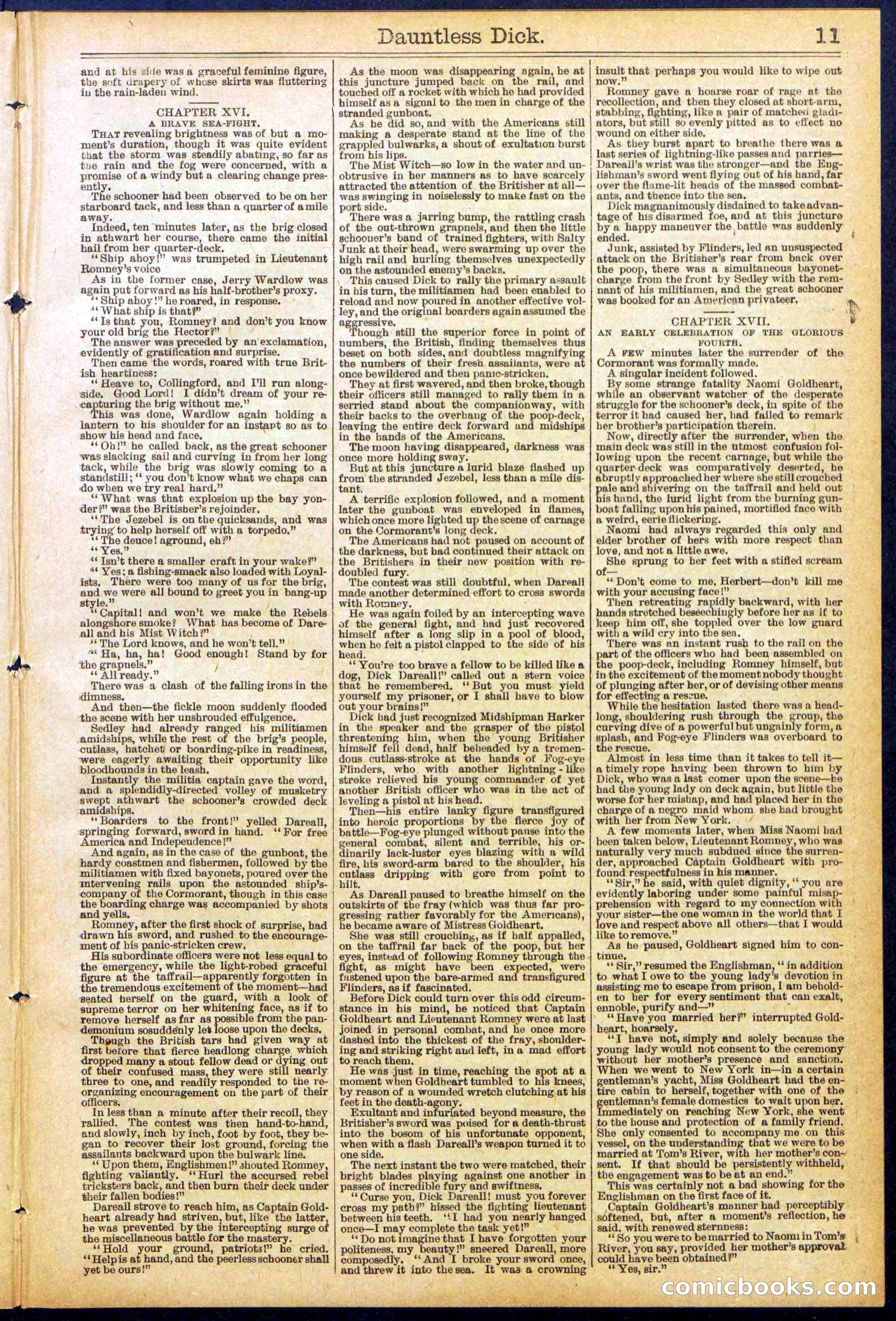 Beadle's Dime Library No. 878 — page 11 of 32