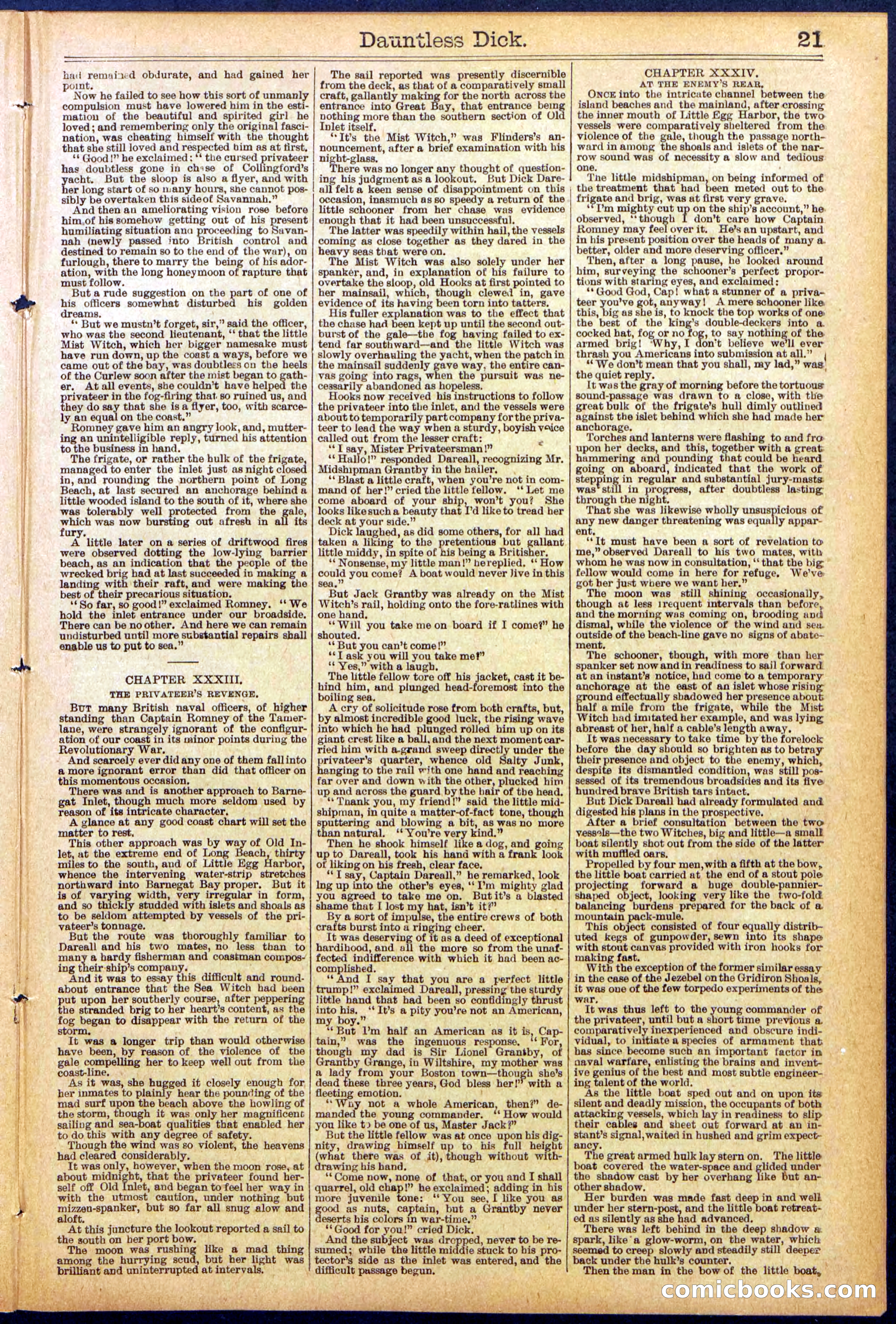 Beadle's Dime Library No. 878 — page 21 of 32