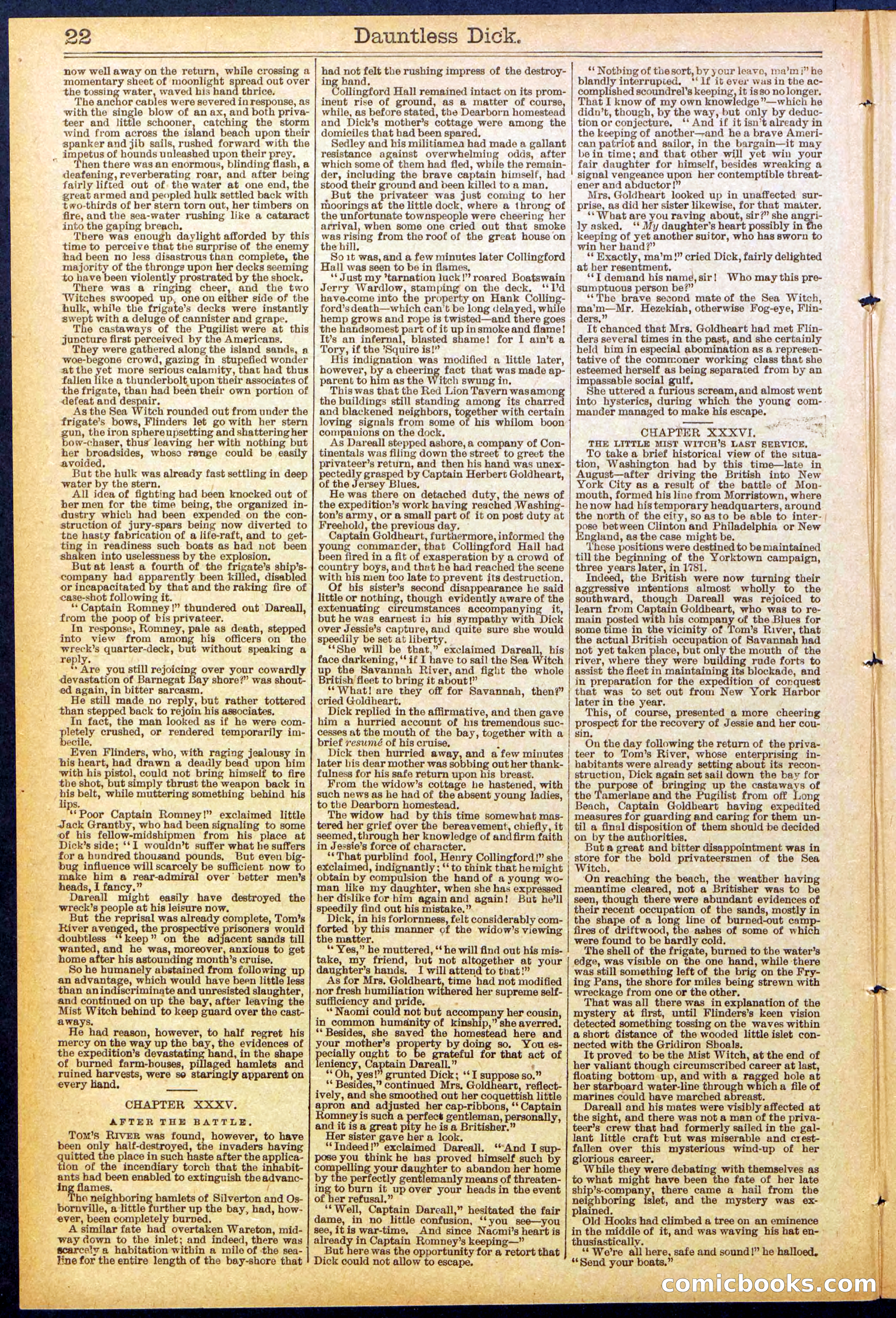 Beadle's Dime Library No. 878 — page 22 of 32