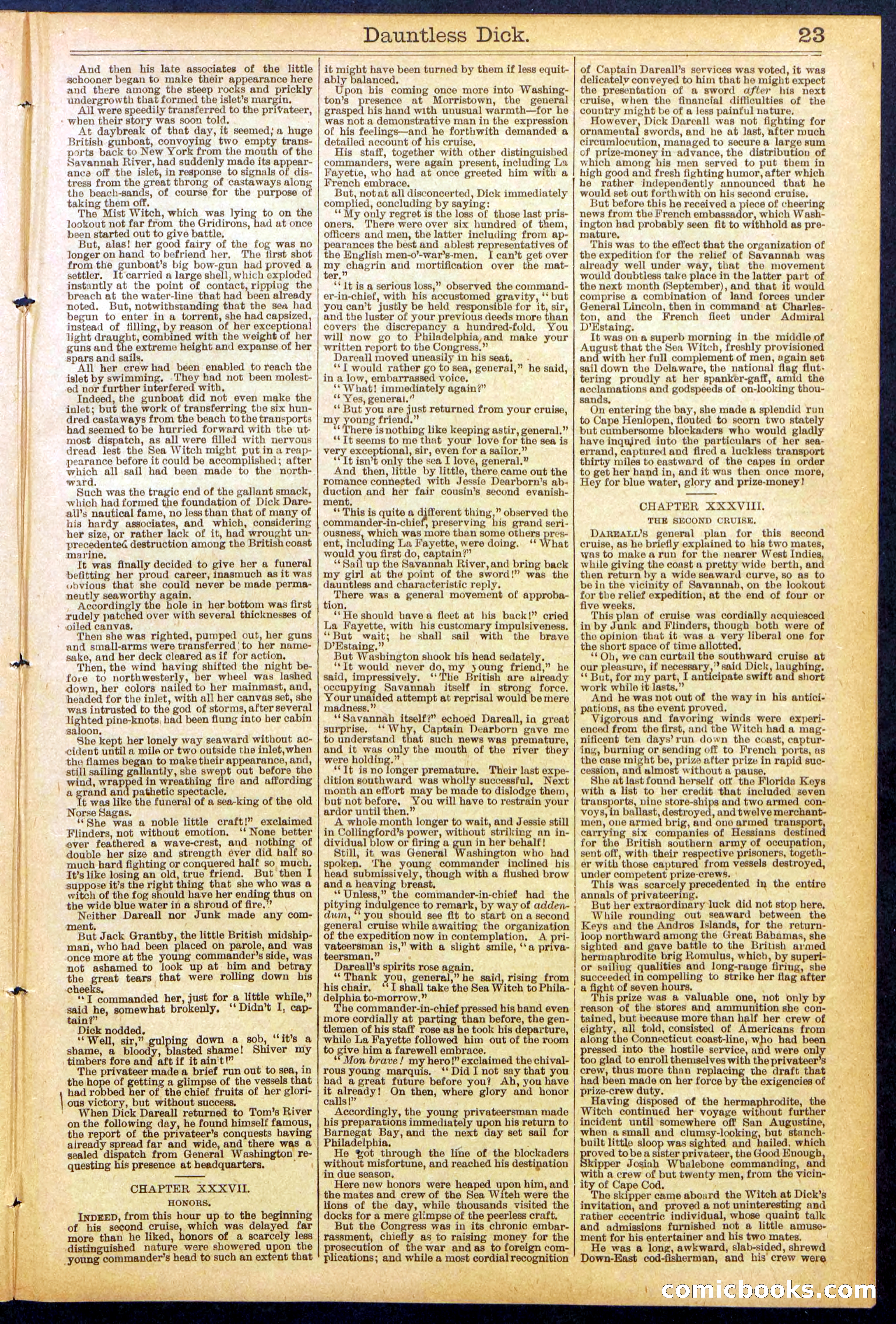 Beadle's Dime Library No. 878 — page 23 of 32