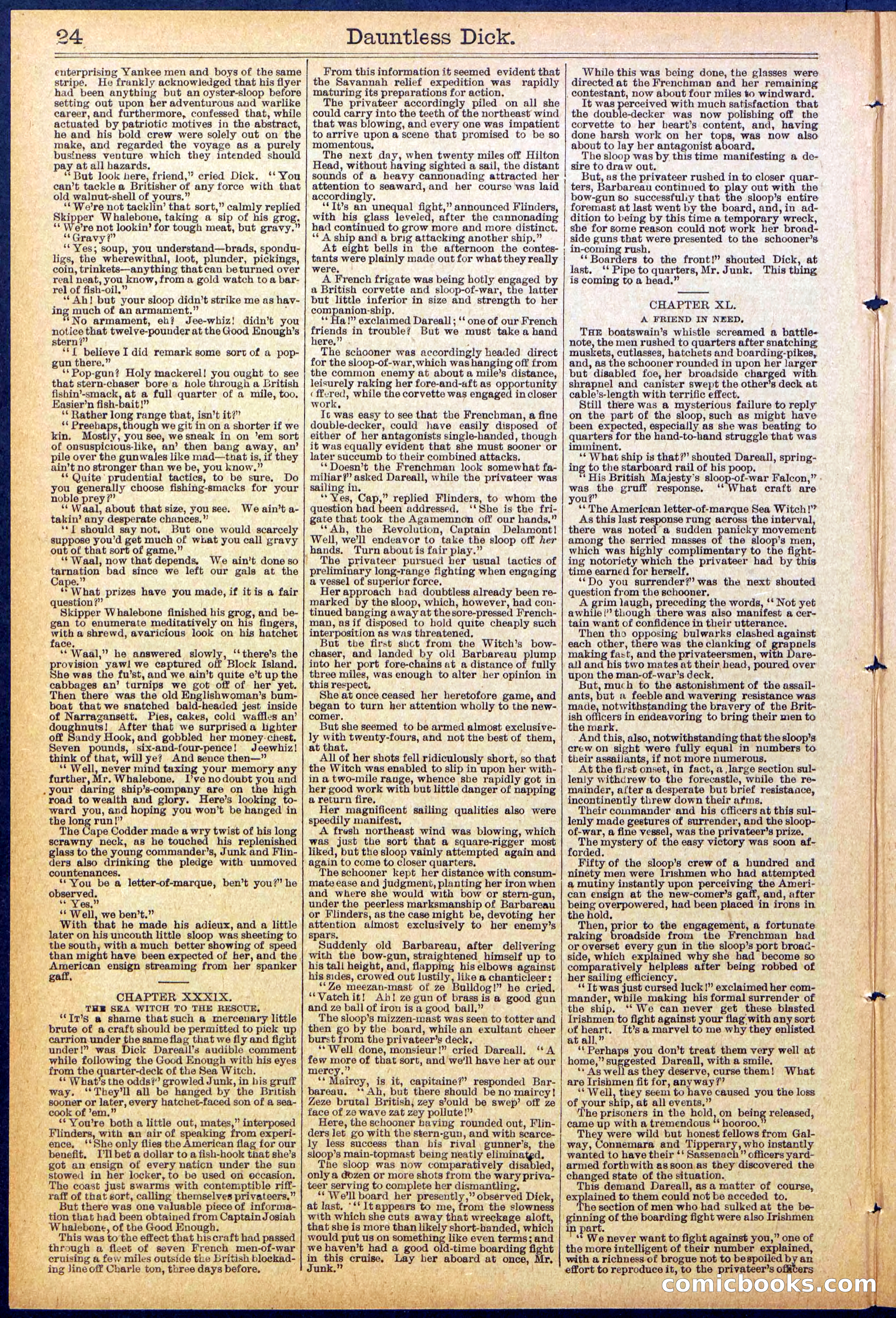 Beadle's Dime Library No. 878 — page 24 of 32
