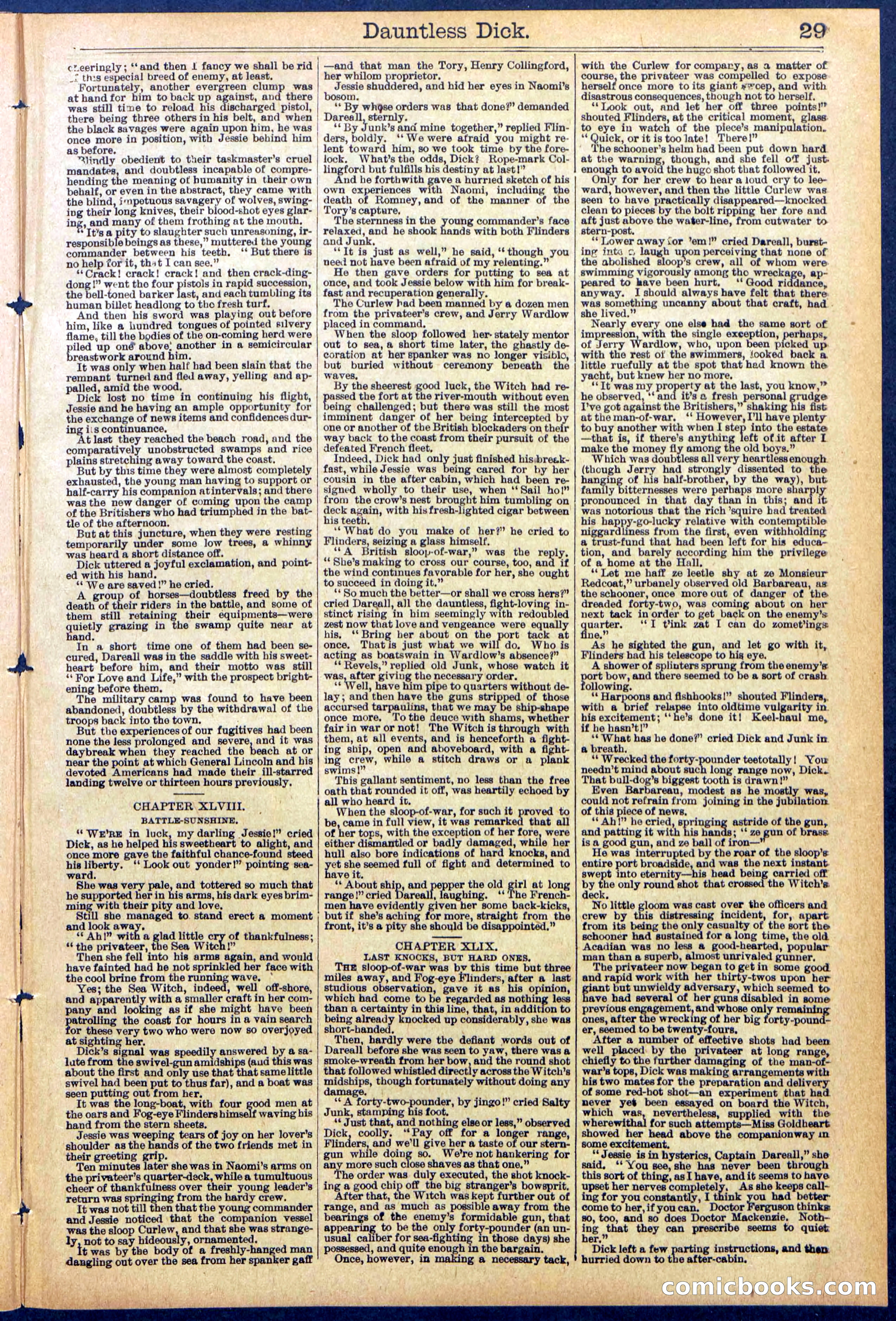 Beadle's Dime Library No. 878 — page 29 of 32