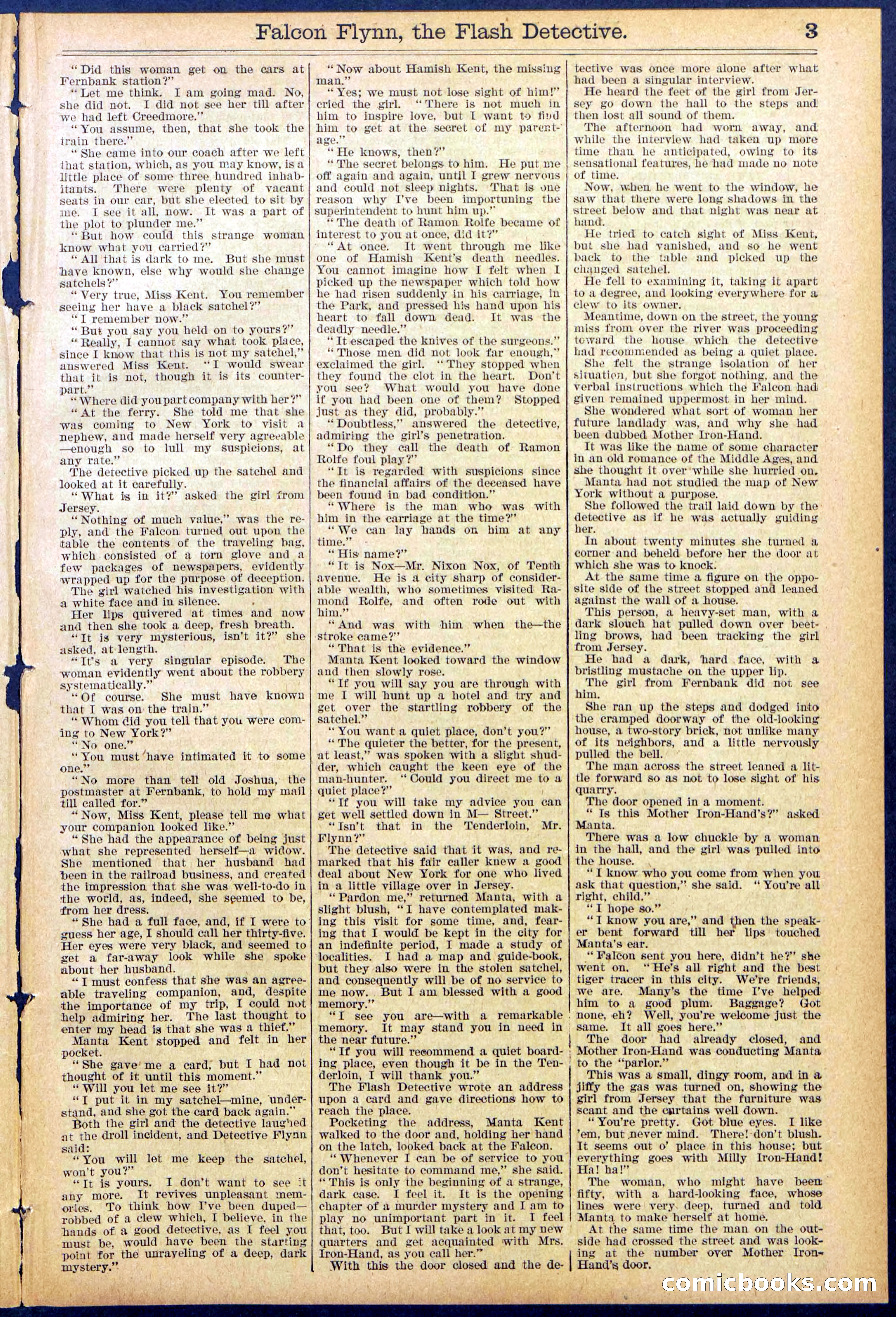 Beadle's Dime Library No. 879 — page 3 of 32