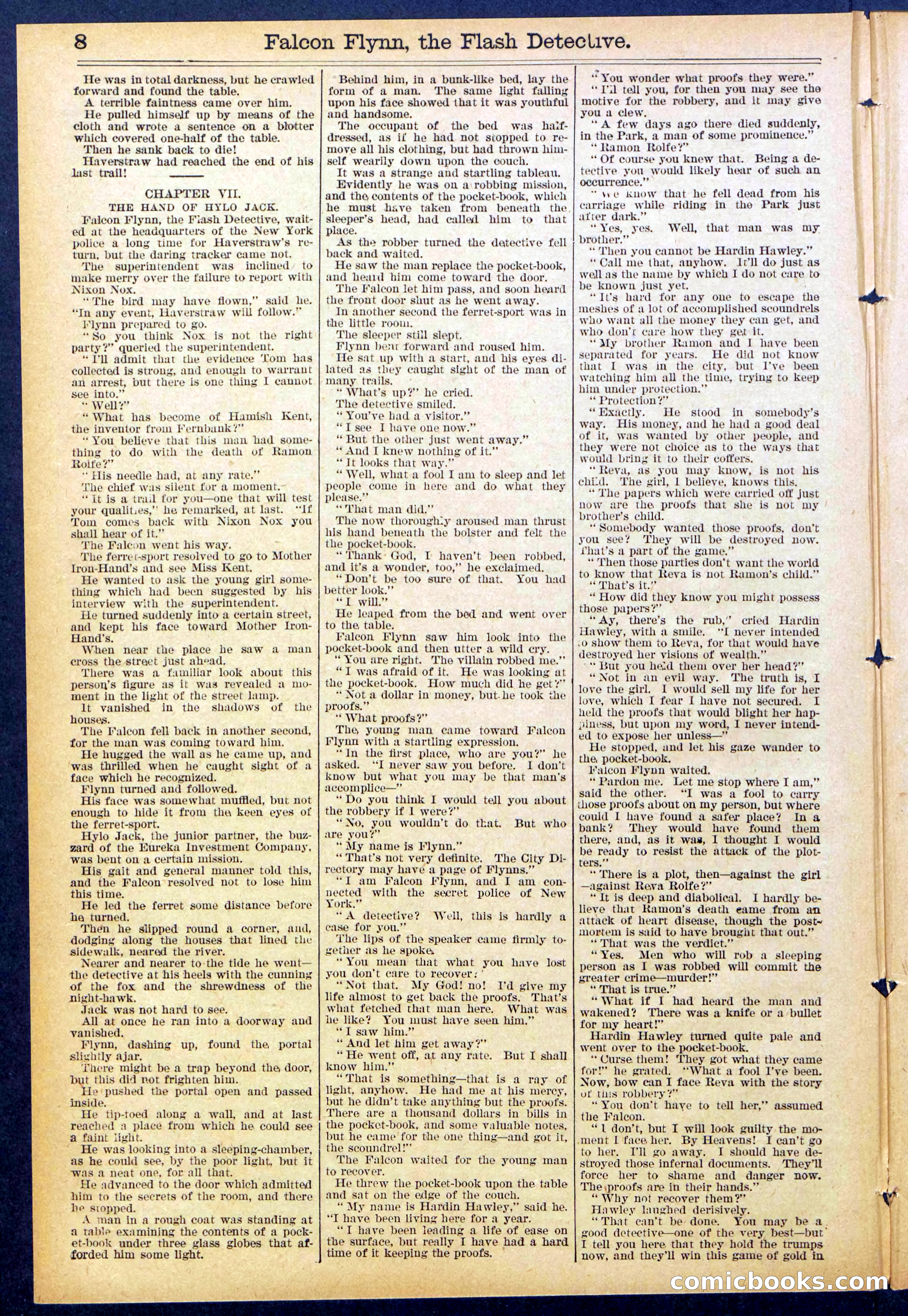 Beadle's Dime Library No. 879 — page 8 of 32