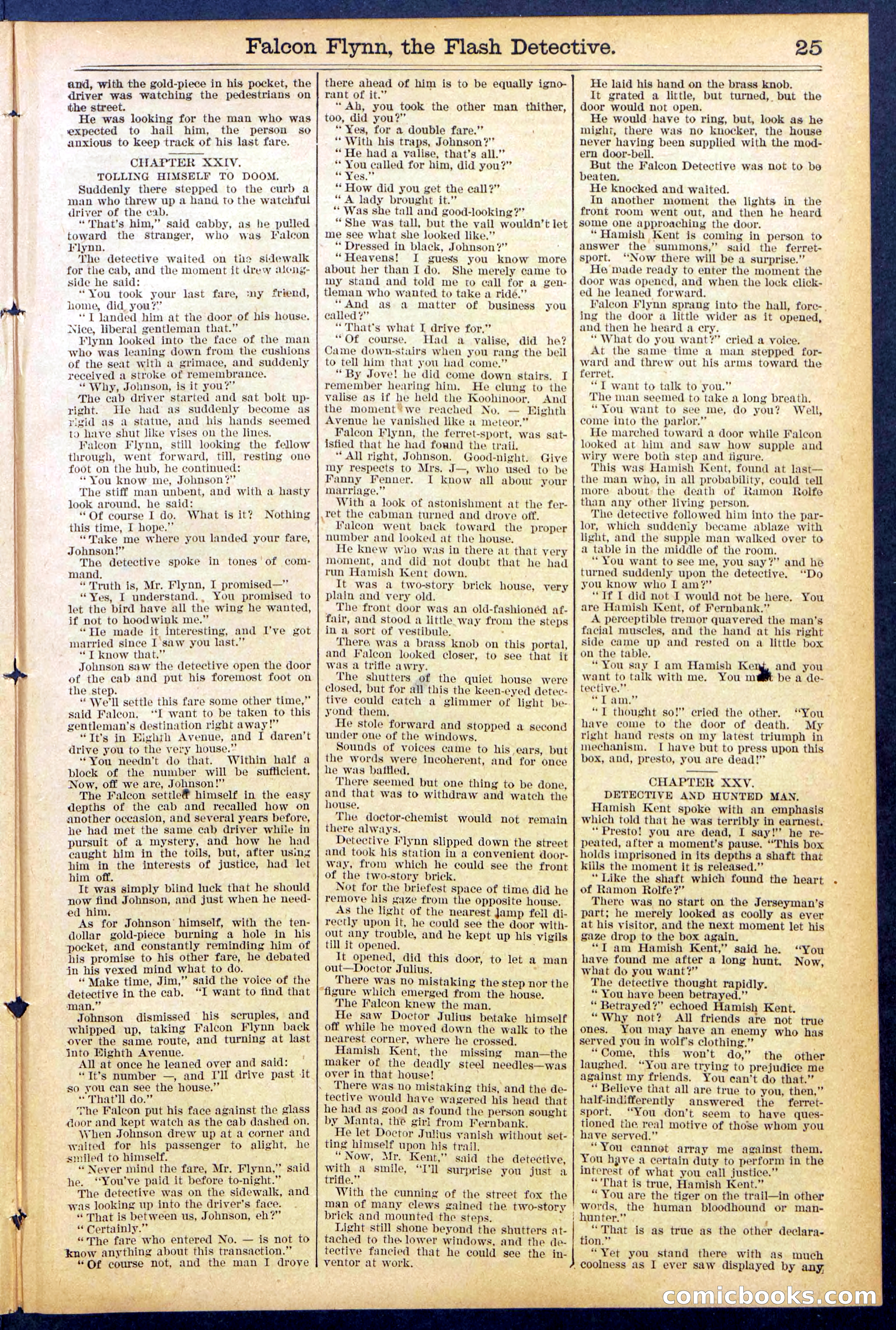 Beadle's Dime Library No. 879 — page 25 of 32