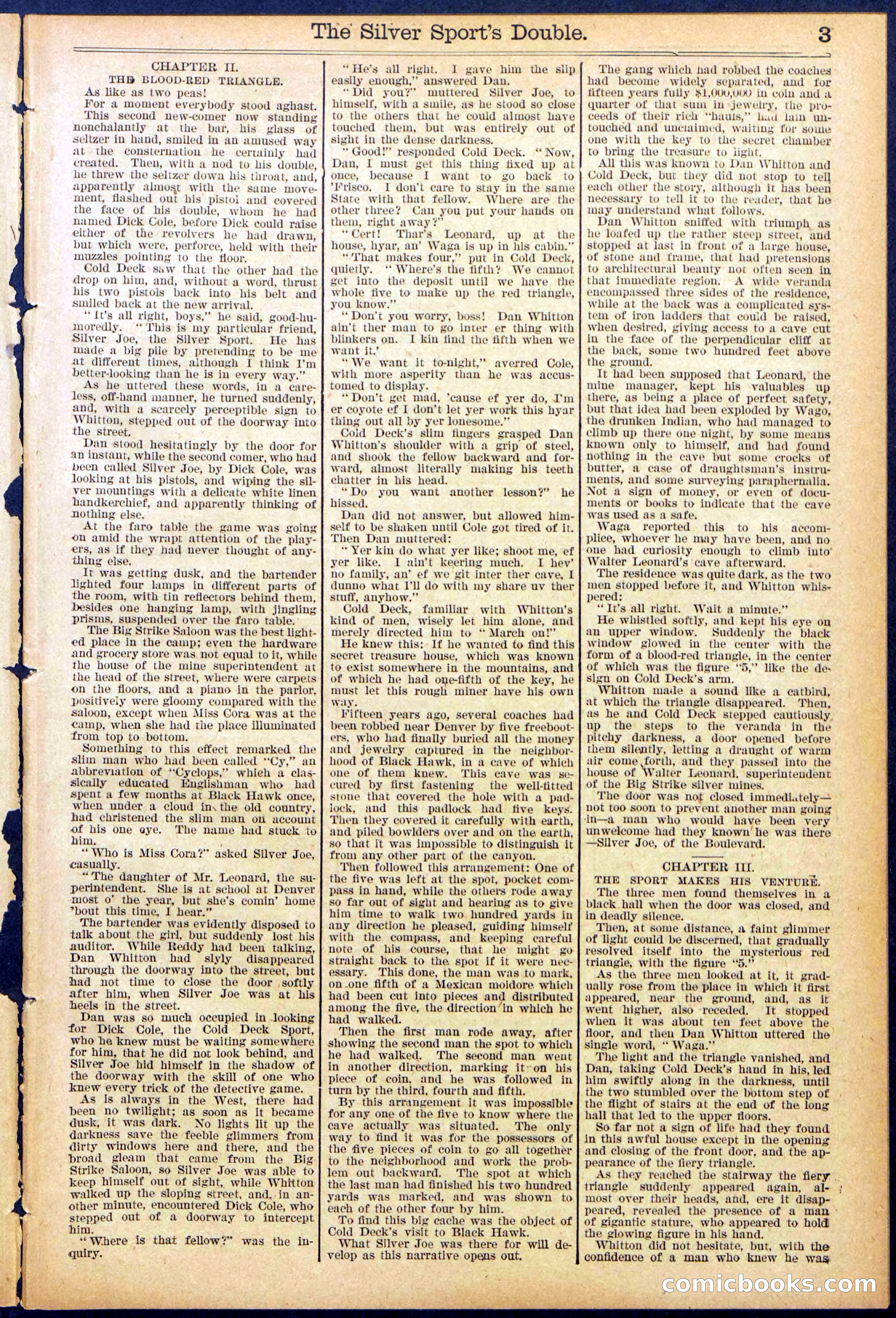 Beadle's New York Dime Library No. 880 — page 3 of 32