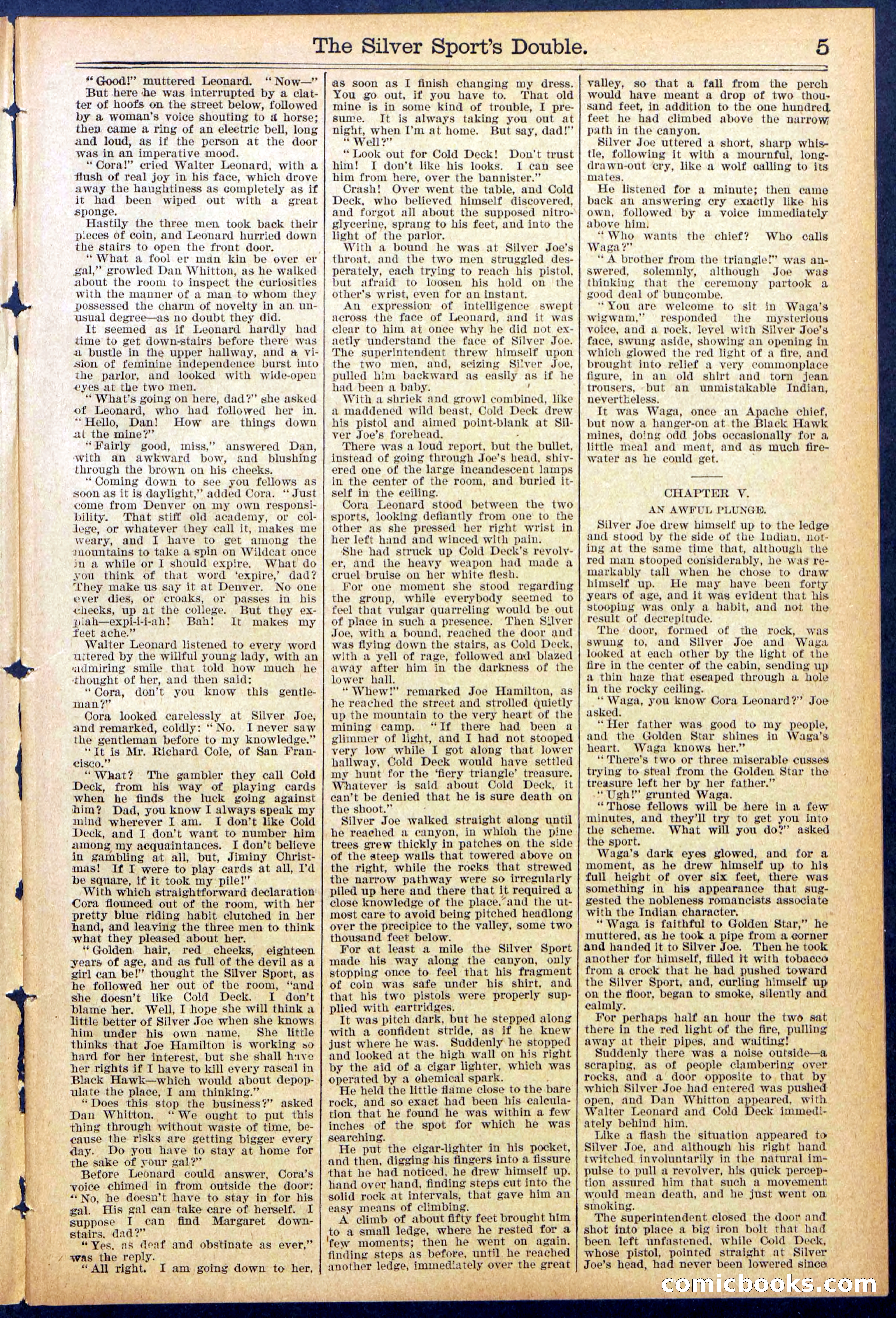 Beadle's New York Dime Library No. 880 — page 5 of 32