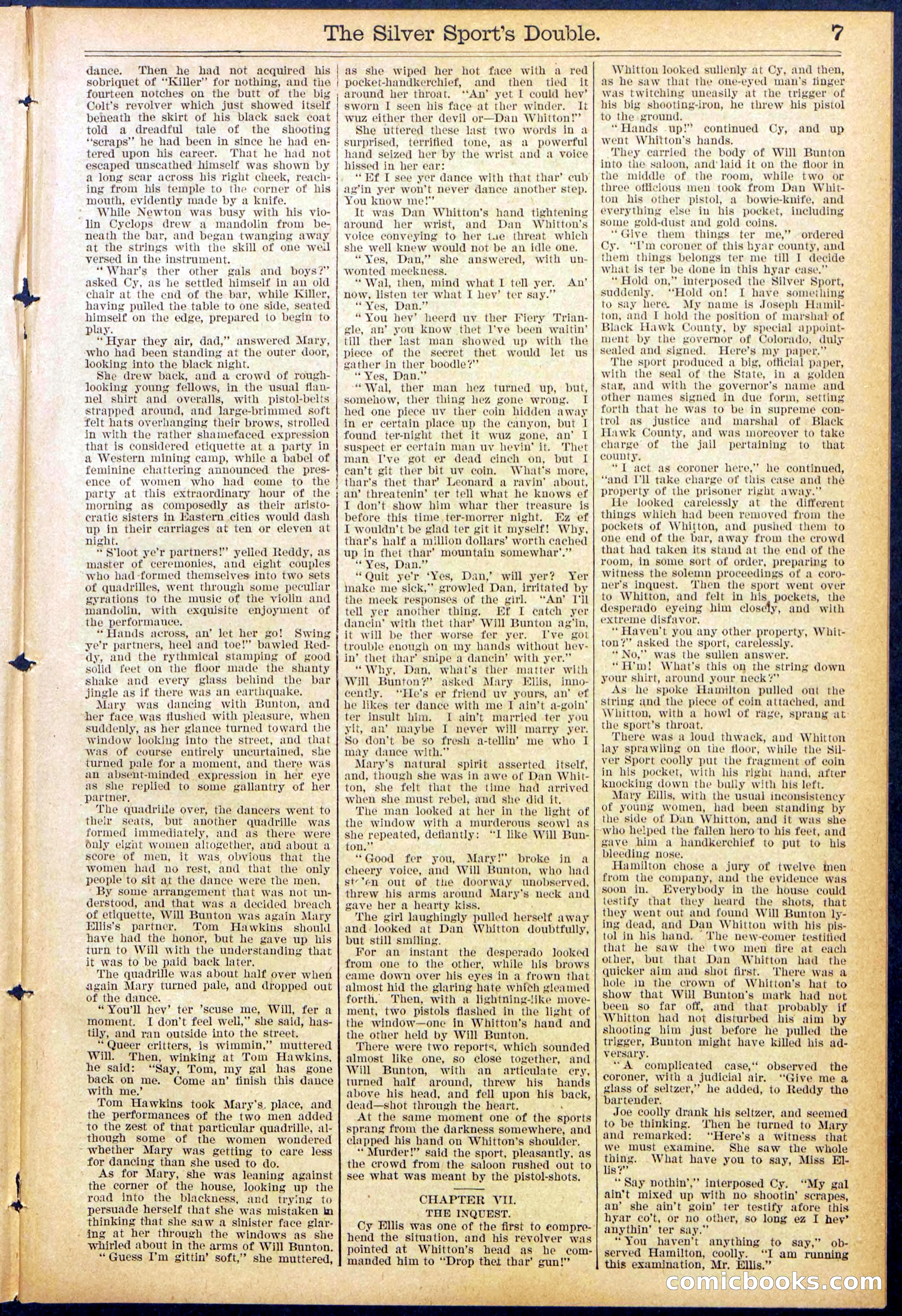 Beadle's New York Dime Library No. 880 — page 7 of 32