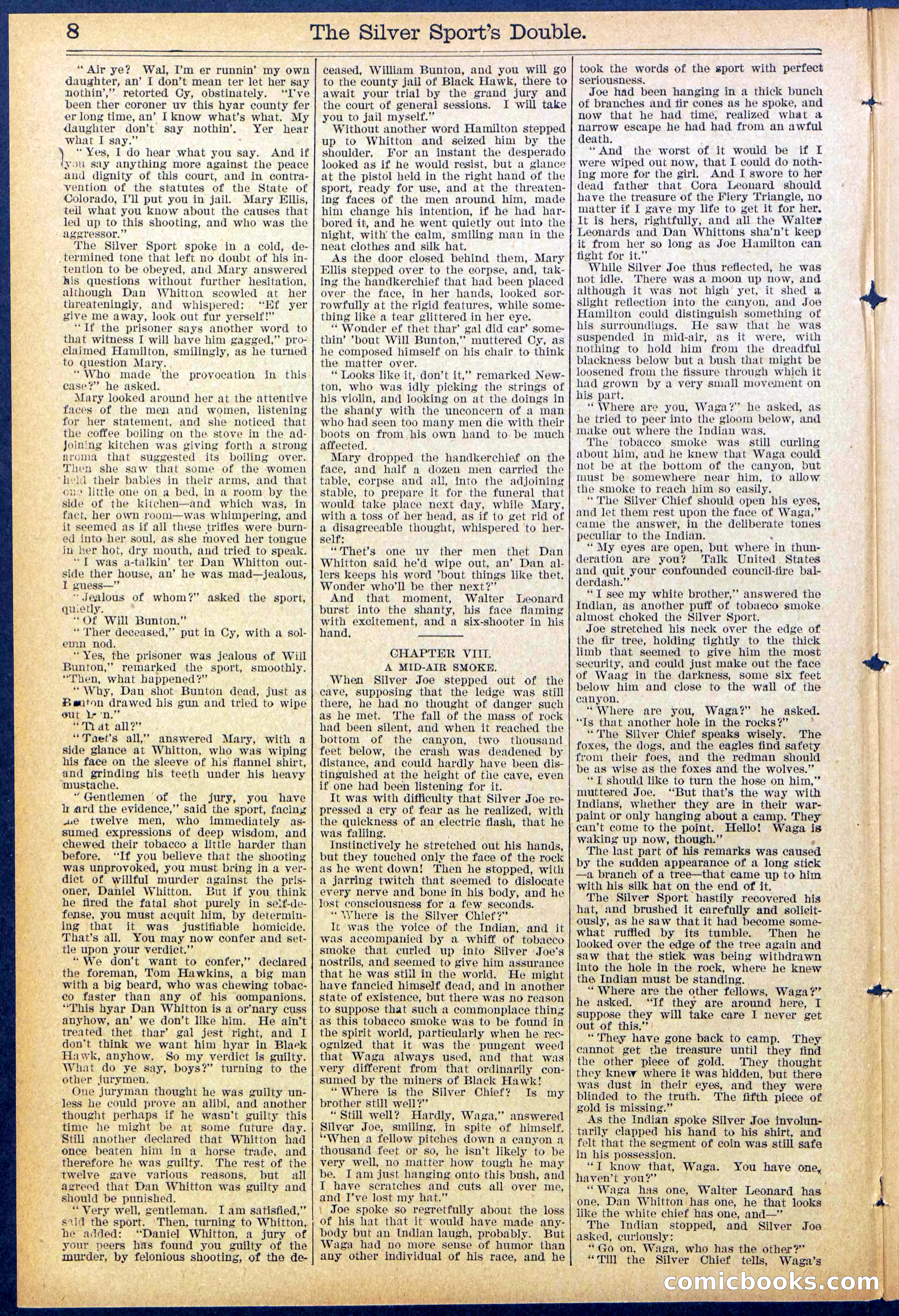 Beadle's New York Dime Library No. 880 — page 8 of 32