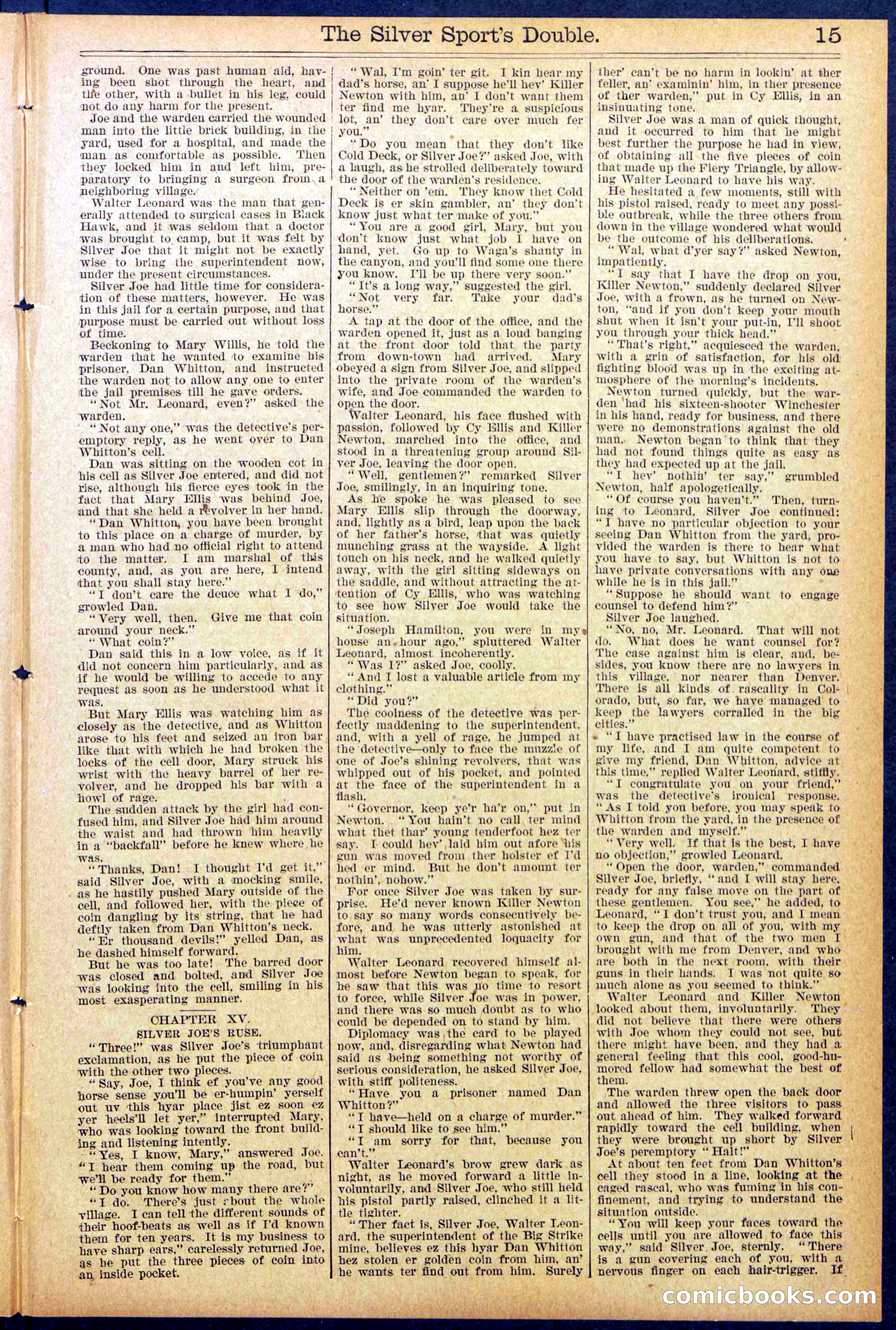 Beadle's New York Dime Library No. 880 — page 15 of 32