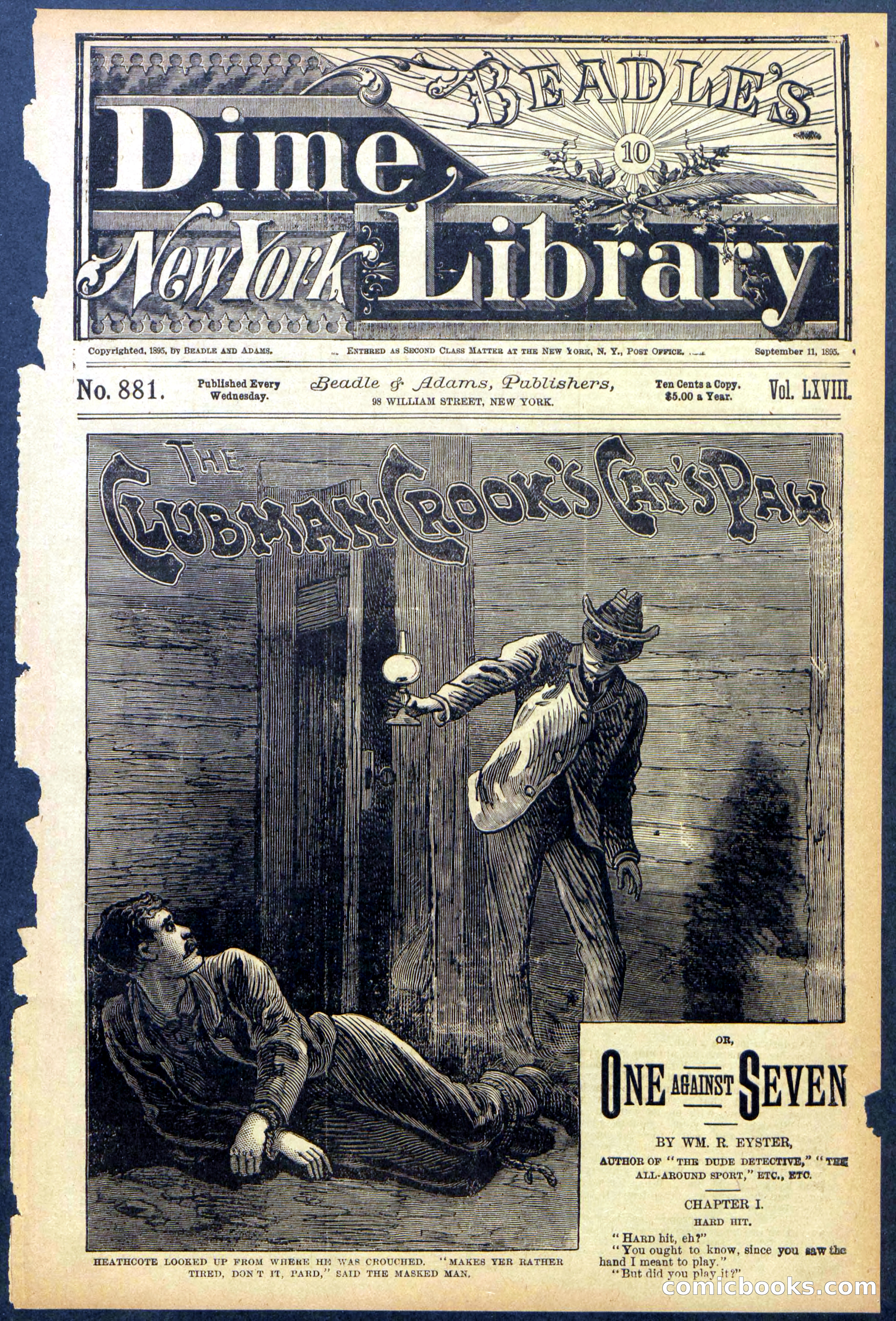 Beadle's New York Dime Library, No. 881 — page 1 of 32