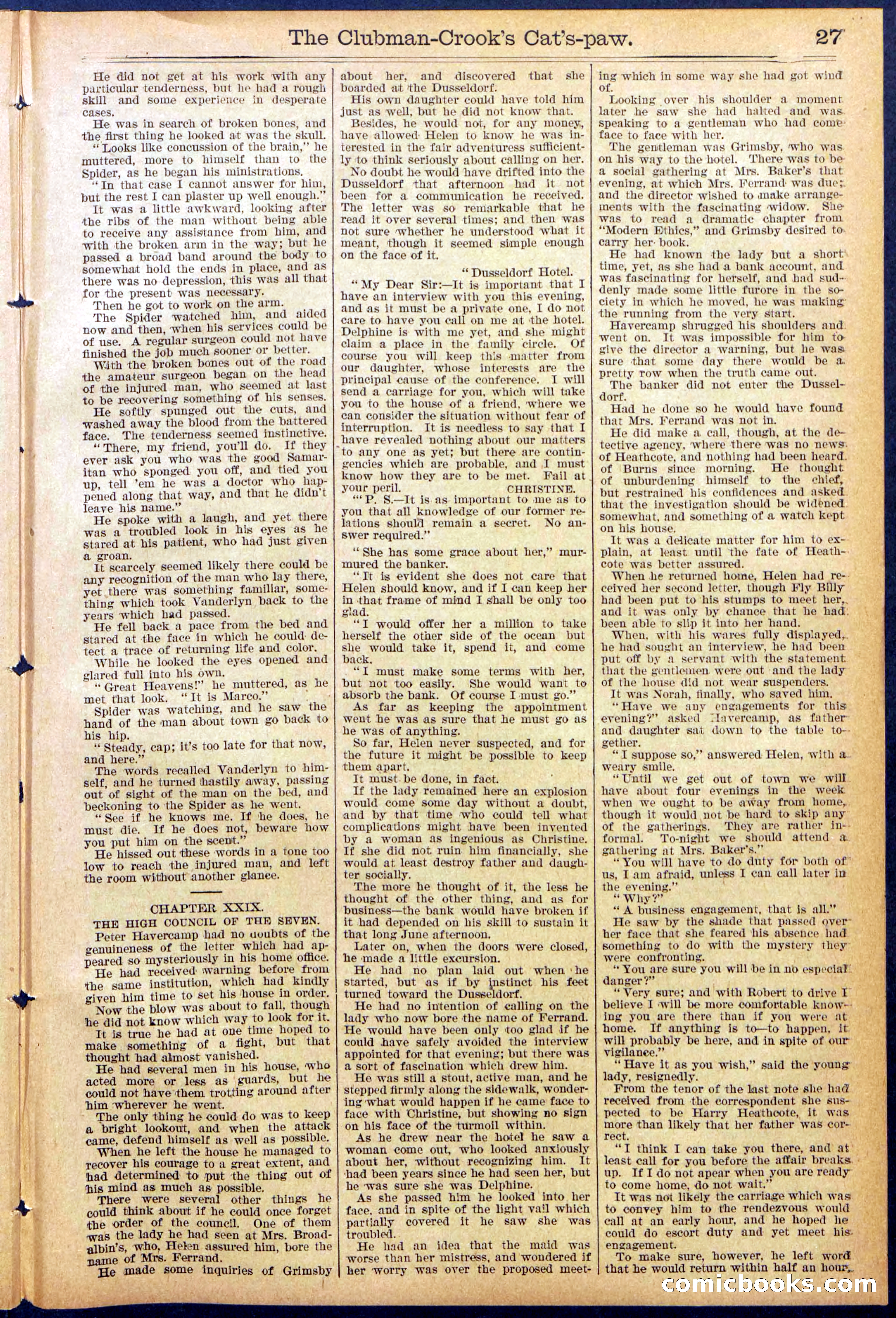 Beadle's New York Dime Library, No. 881 — page 27 of 32
