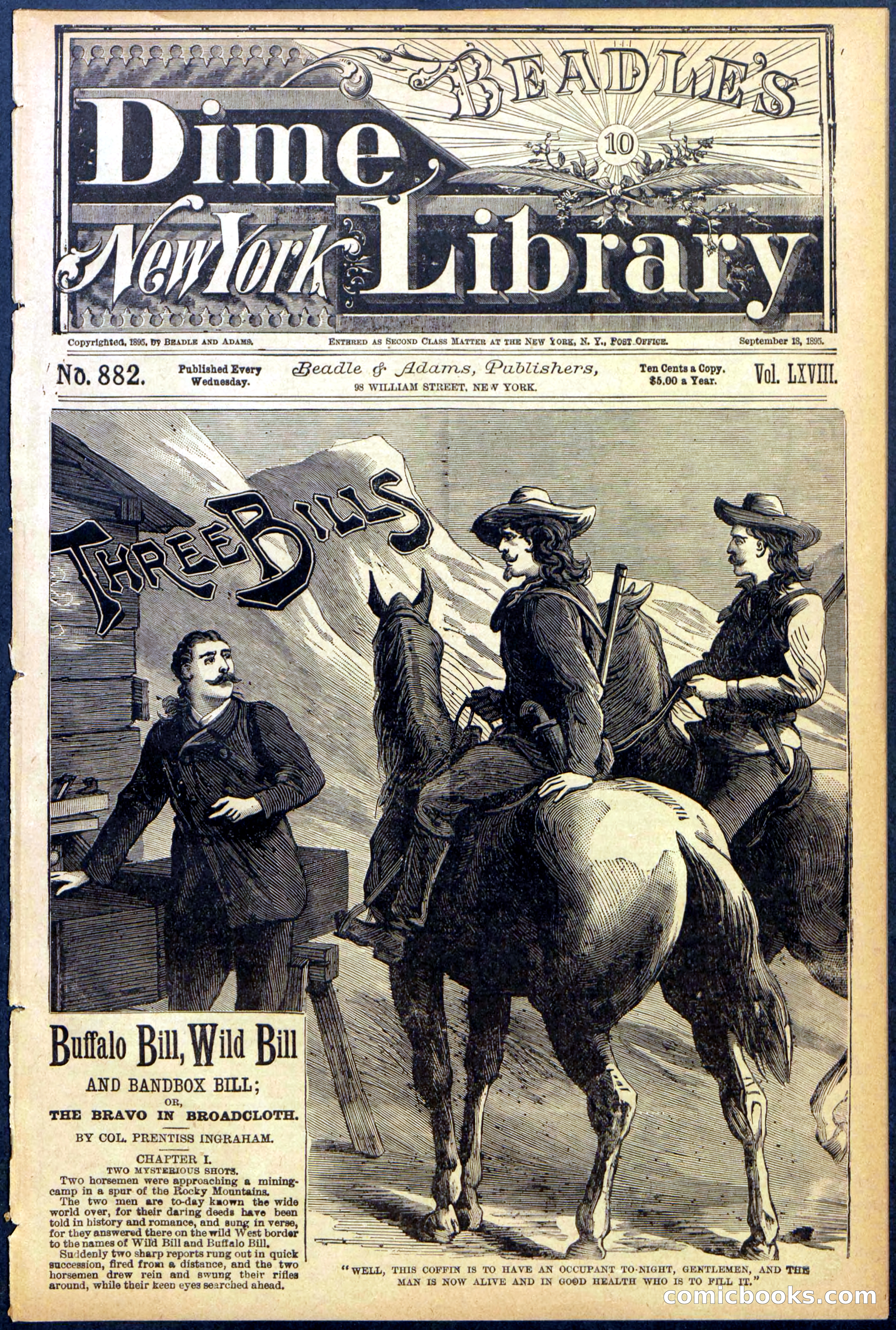 Beadle's New York Dime Library, No. 882 — page 1 of 32