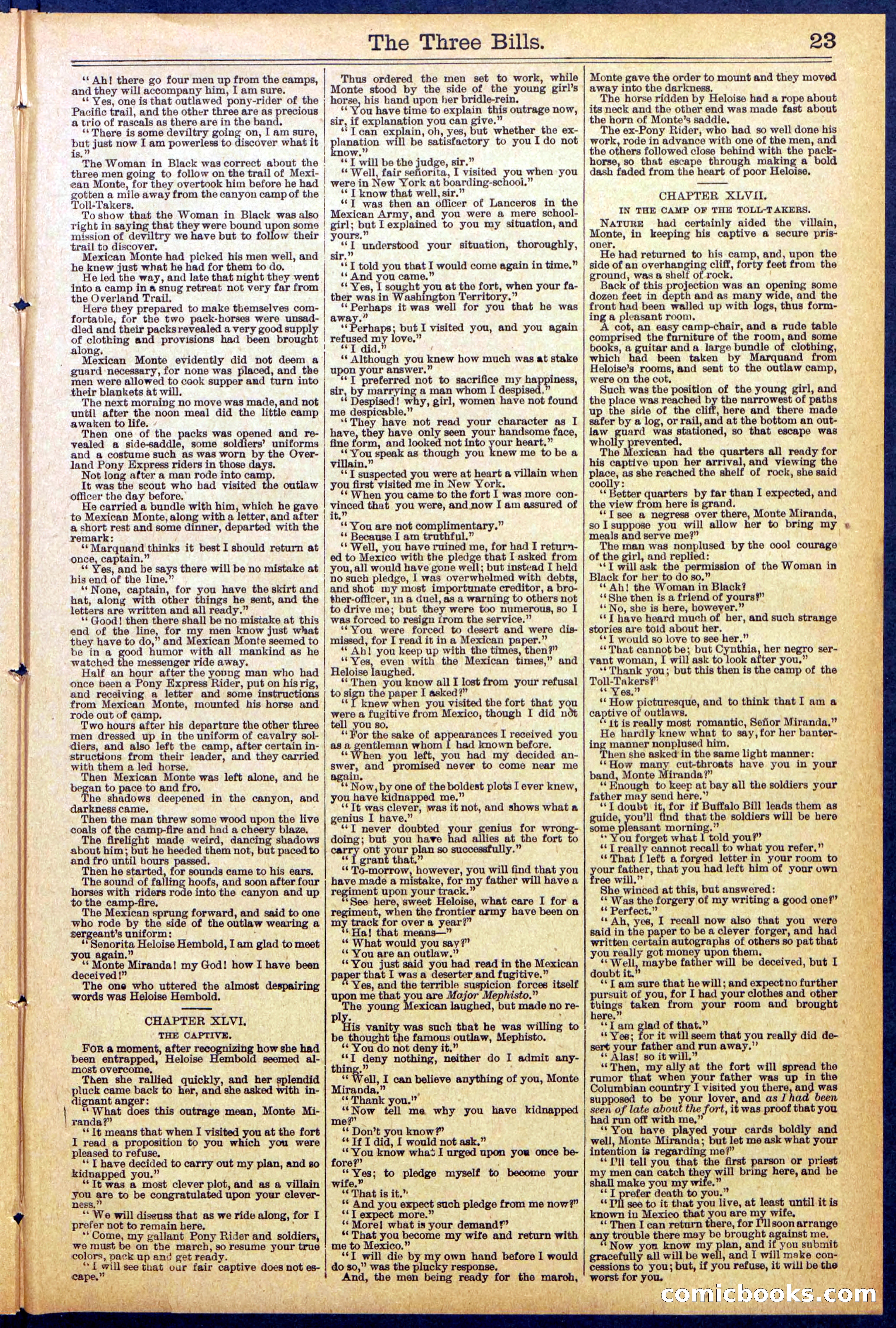 Beadle's New York Dime Library, No. 882 — page 23 of 32