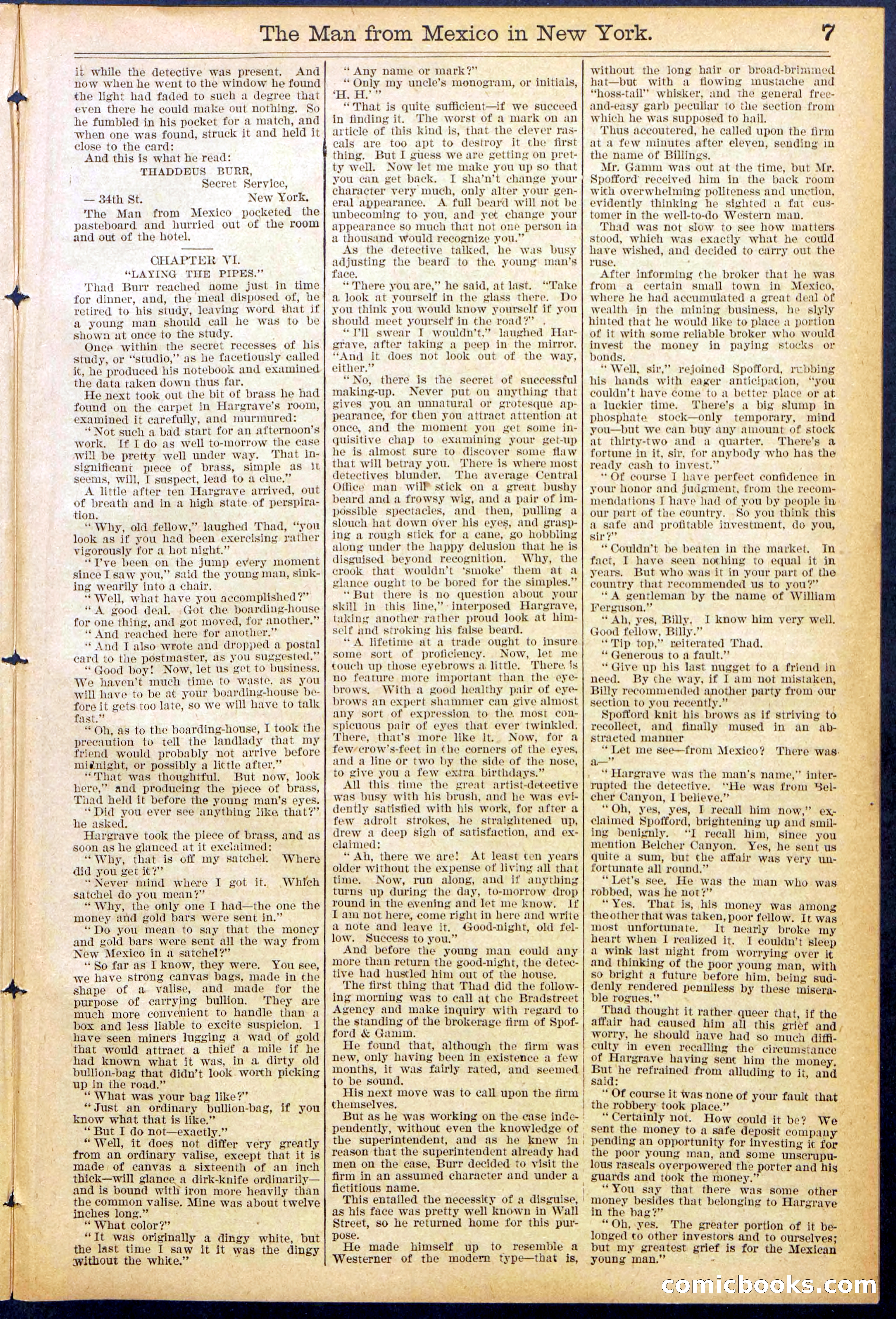 Beadle's New York Dime Library No. 883 — page 7 of 32