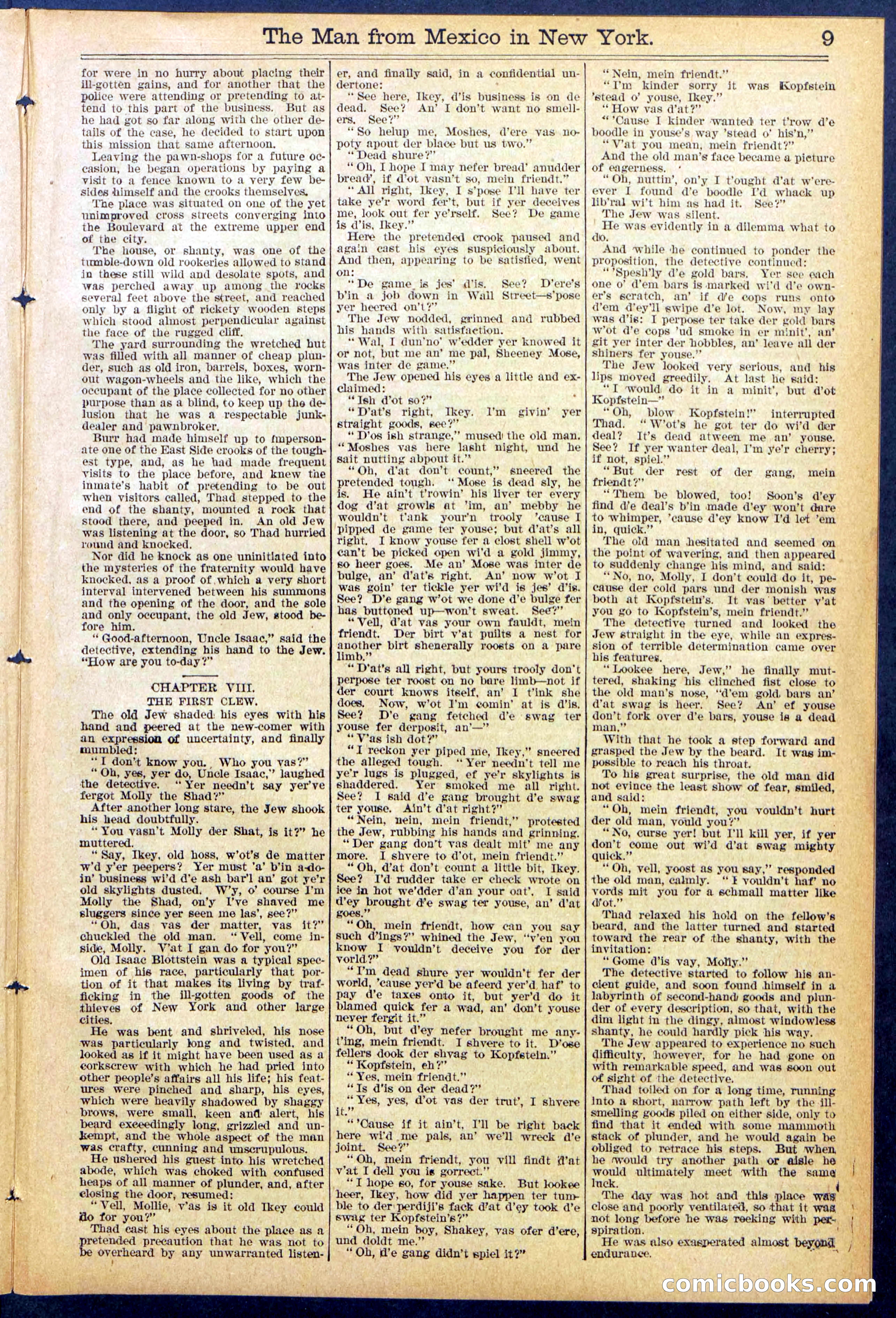 Beadle's New York Dime Library No. 883 — page 9 of 32