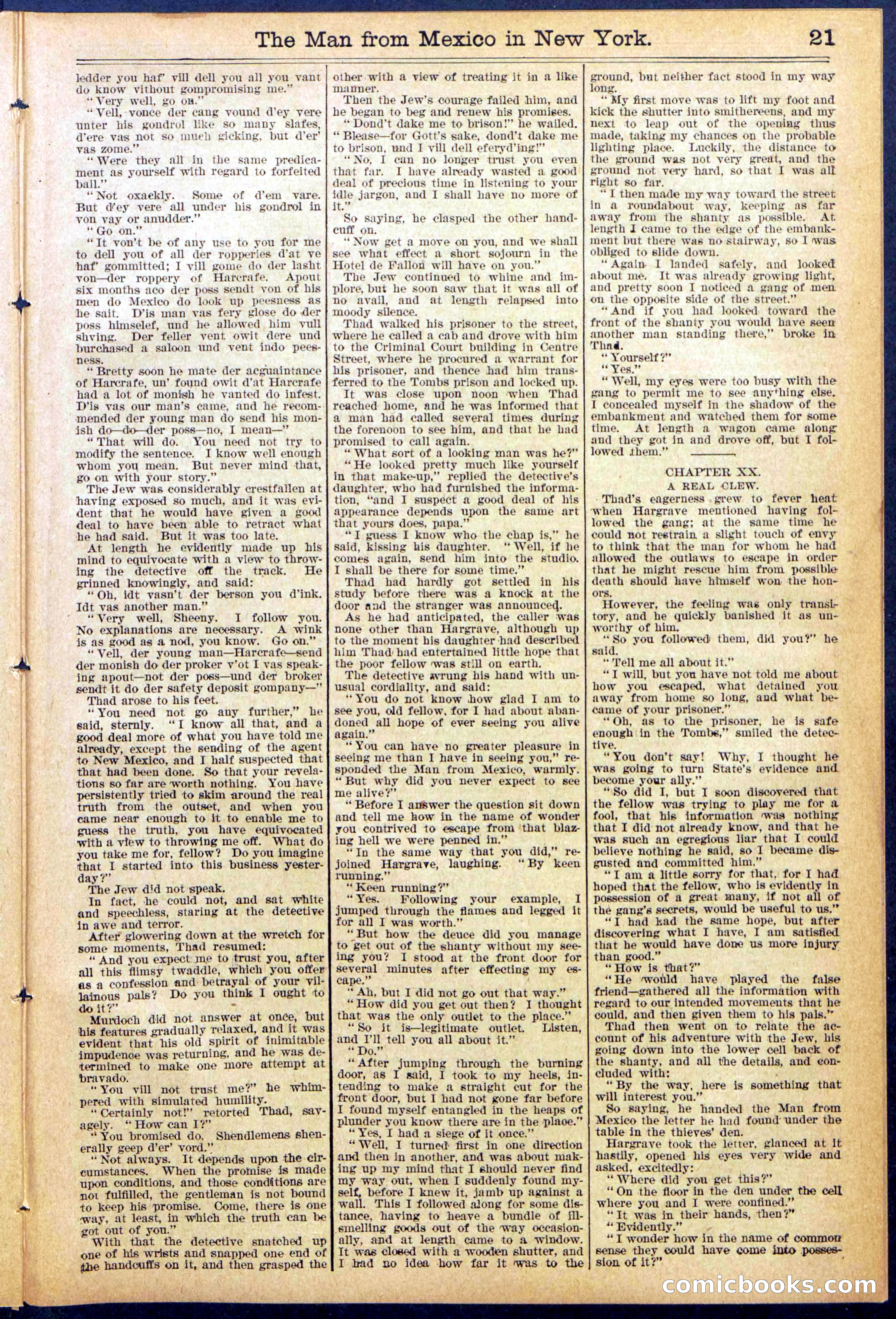 Beadle's New York Dime Library No. 883 — page 21 of 32