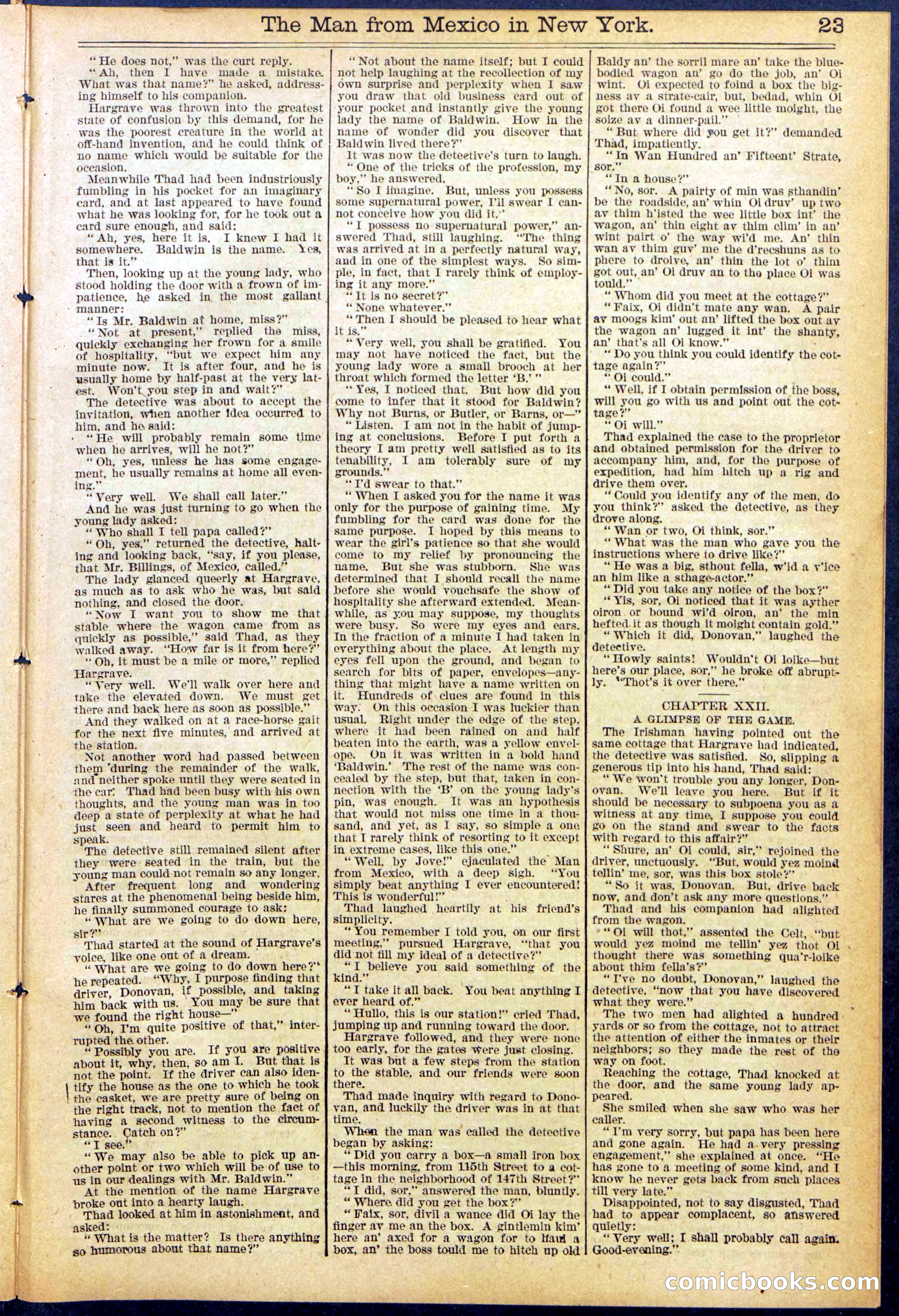 Beadle's New York Dime Library No. 883 — page 23 of 32