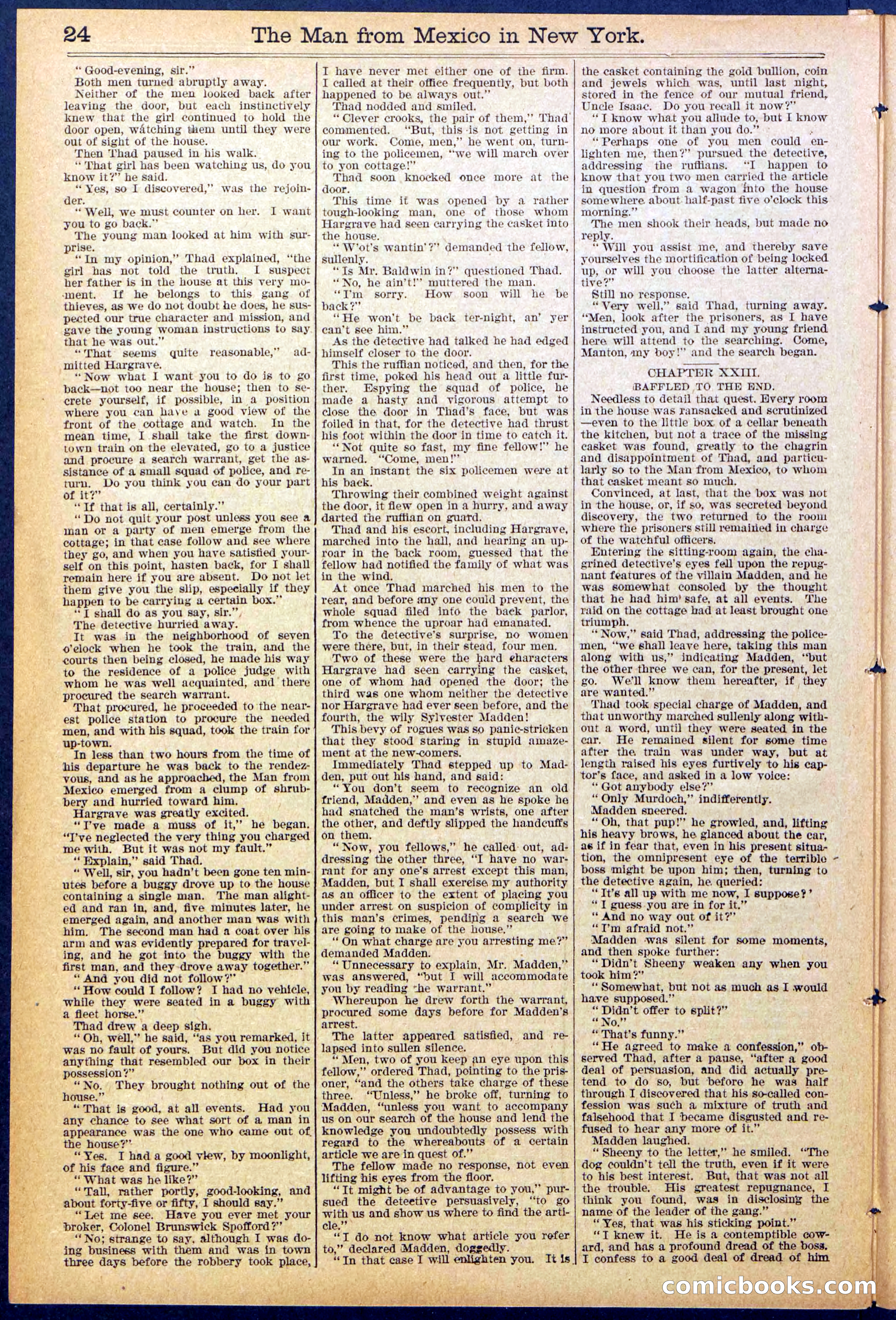 Beadle's New York Dime Library No. 883 — page 24 of 32