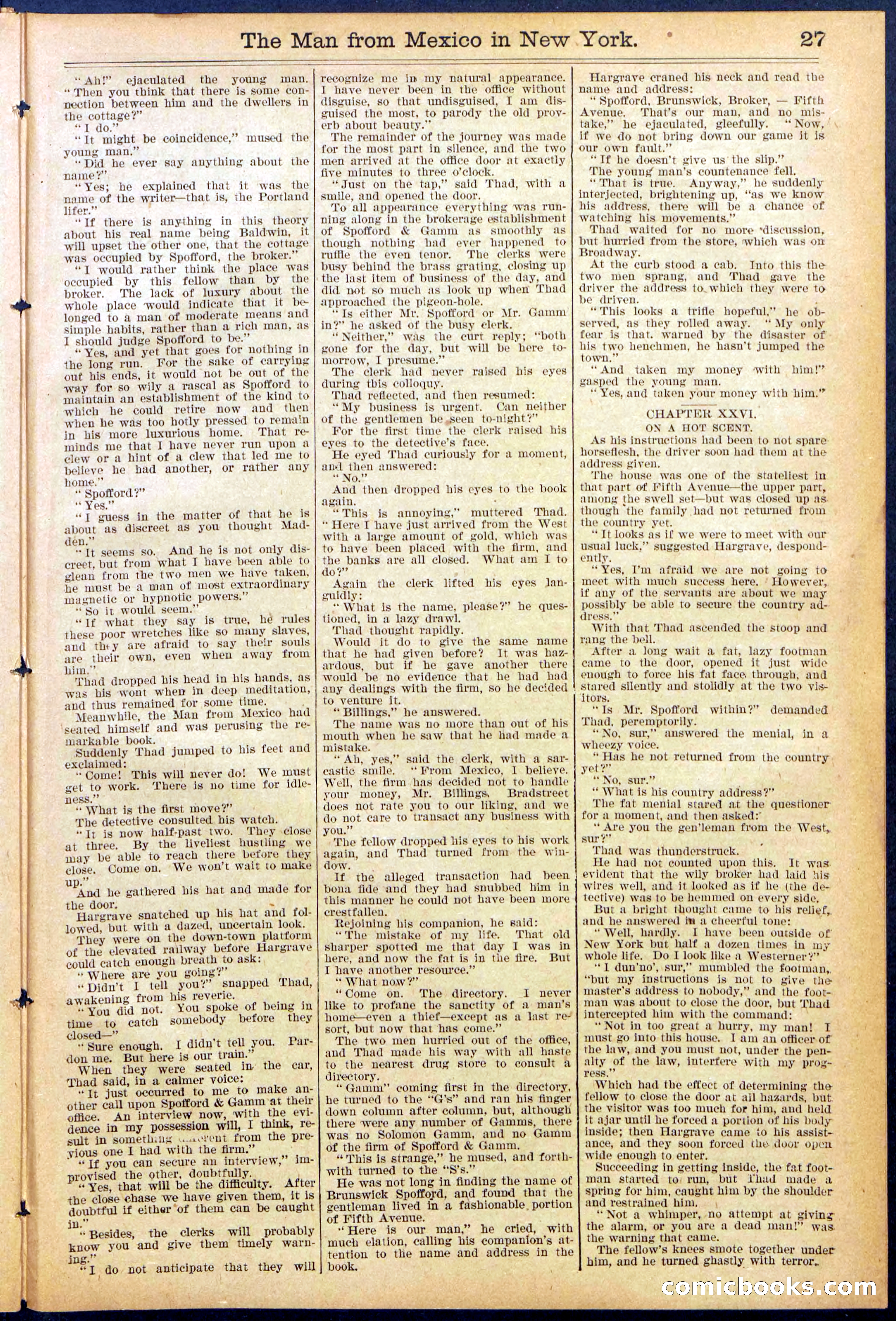 Beadle's New York Dime Library No. 883 — page 27 of 32