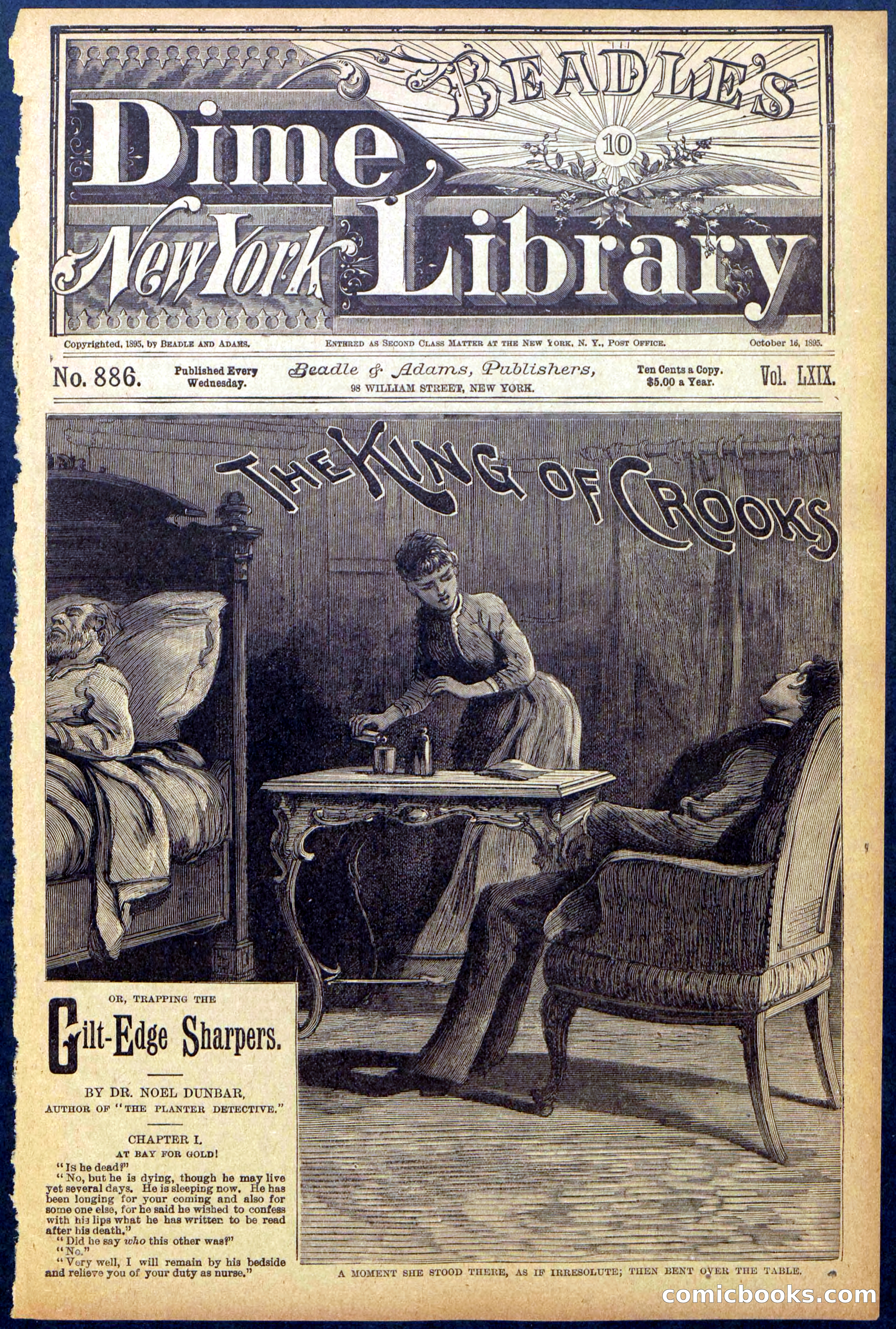 Beadle's New York Dime Library No. 886 — page 1 of 32