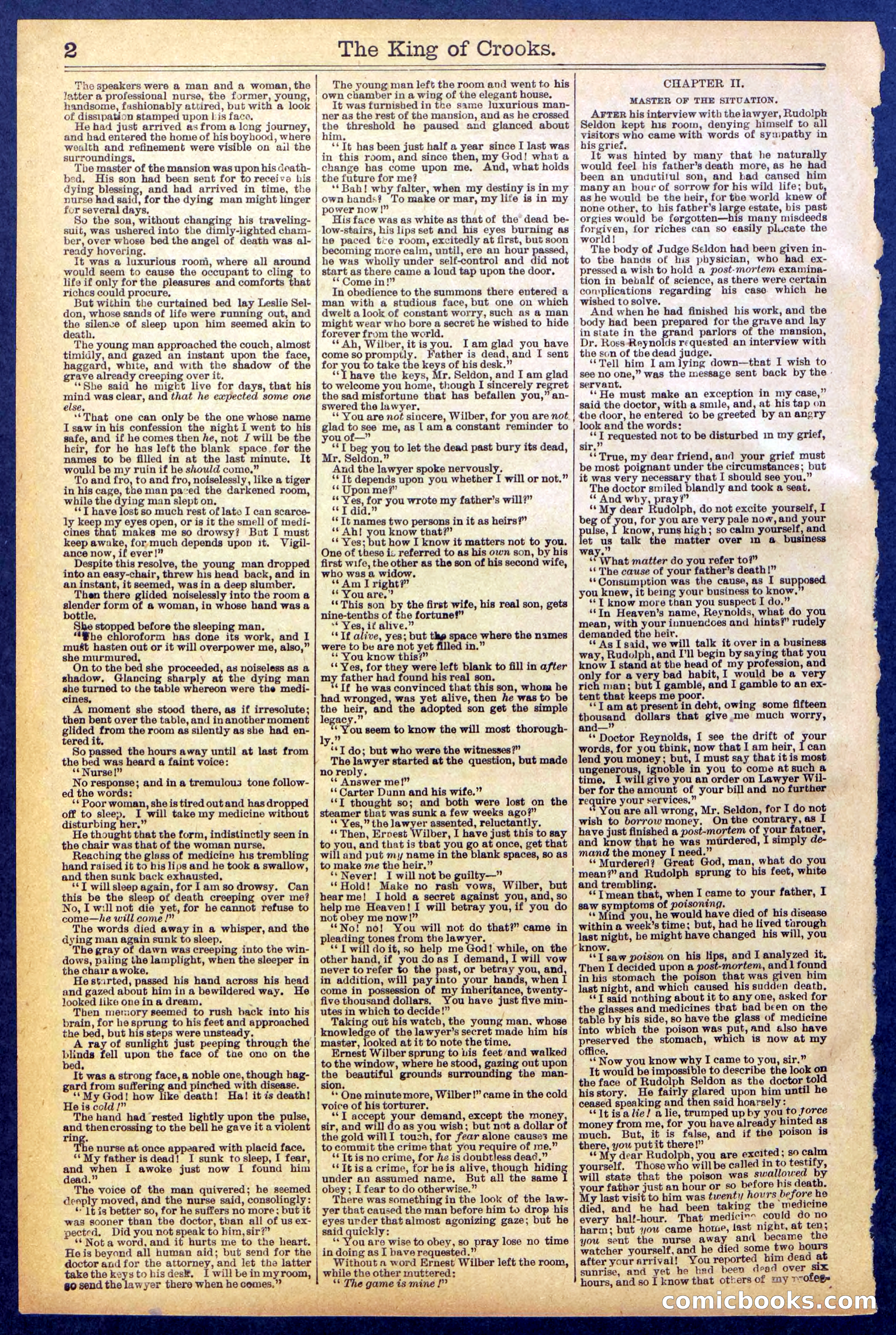 Beadle's New York Dime Library No. 886 — page 2 of 32
