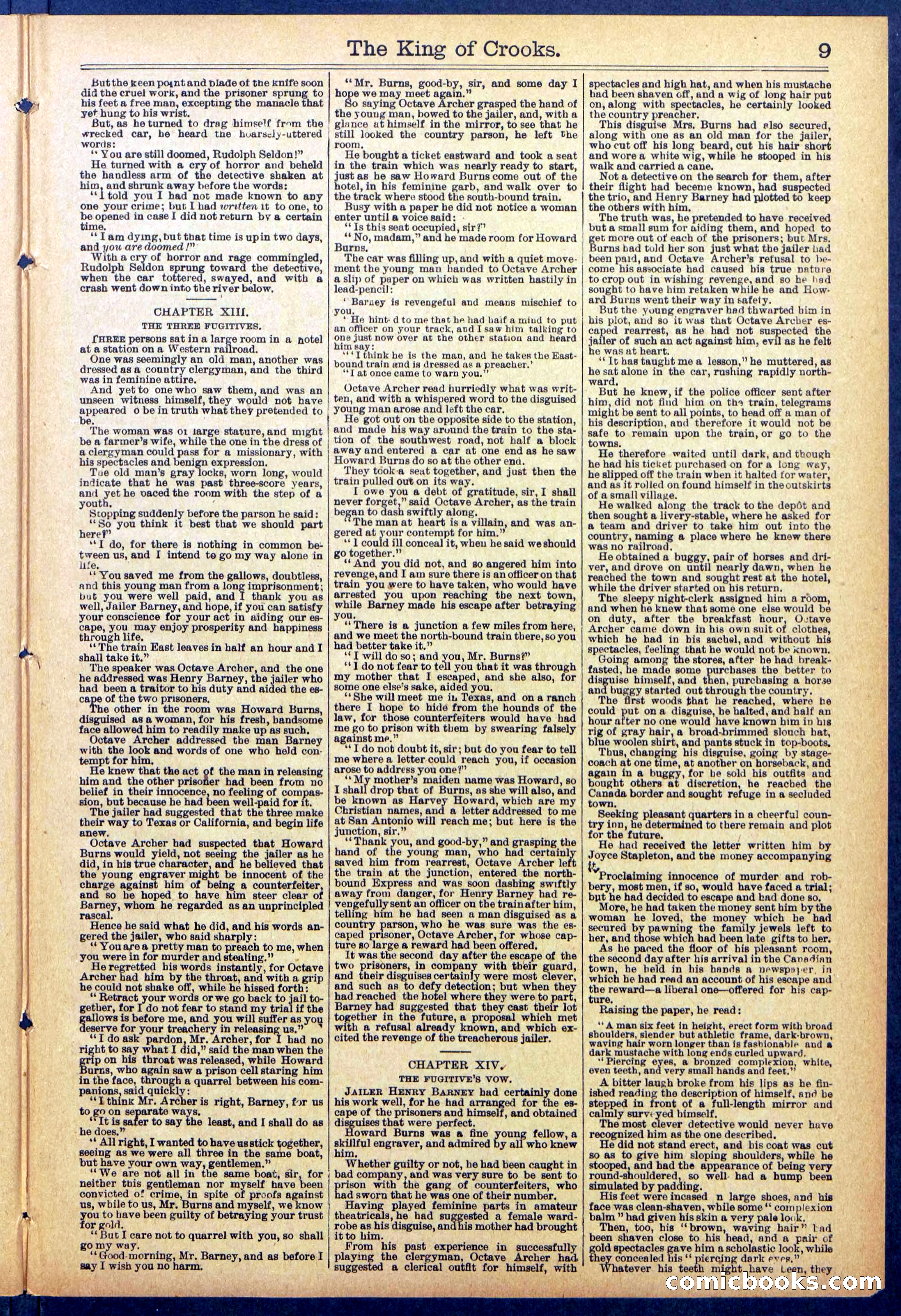 Beadle's New York Dime Library No. 886 — page 9 of 32