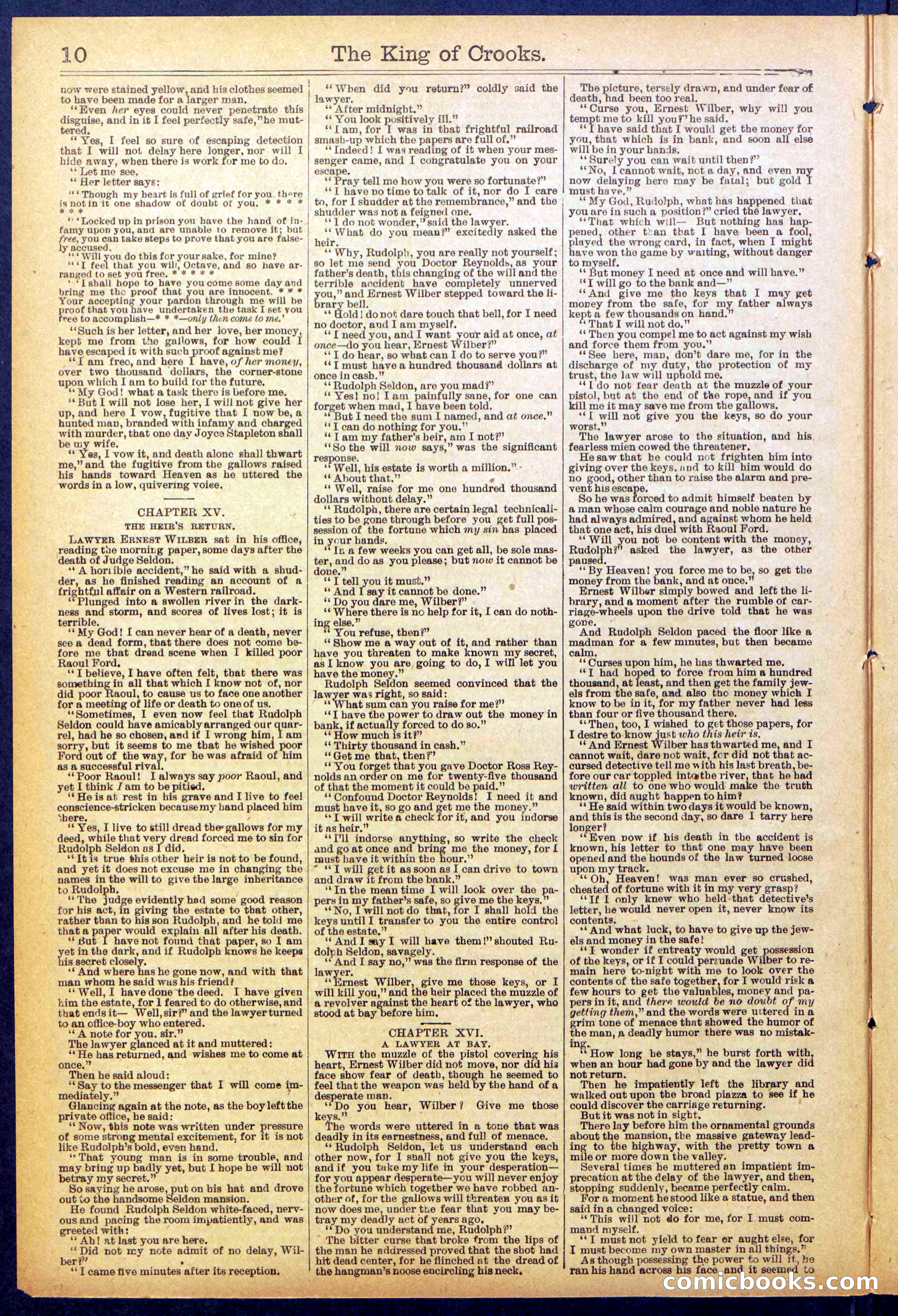 Beadle's New York Dime Library No. 886 — page 10 of 32