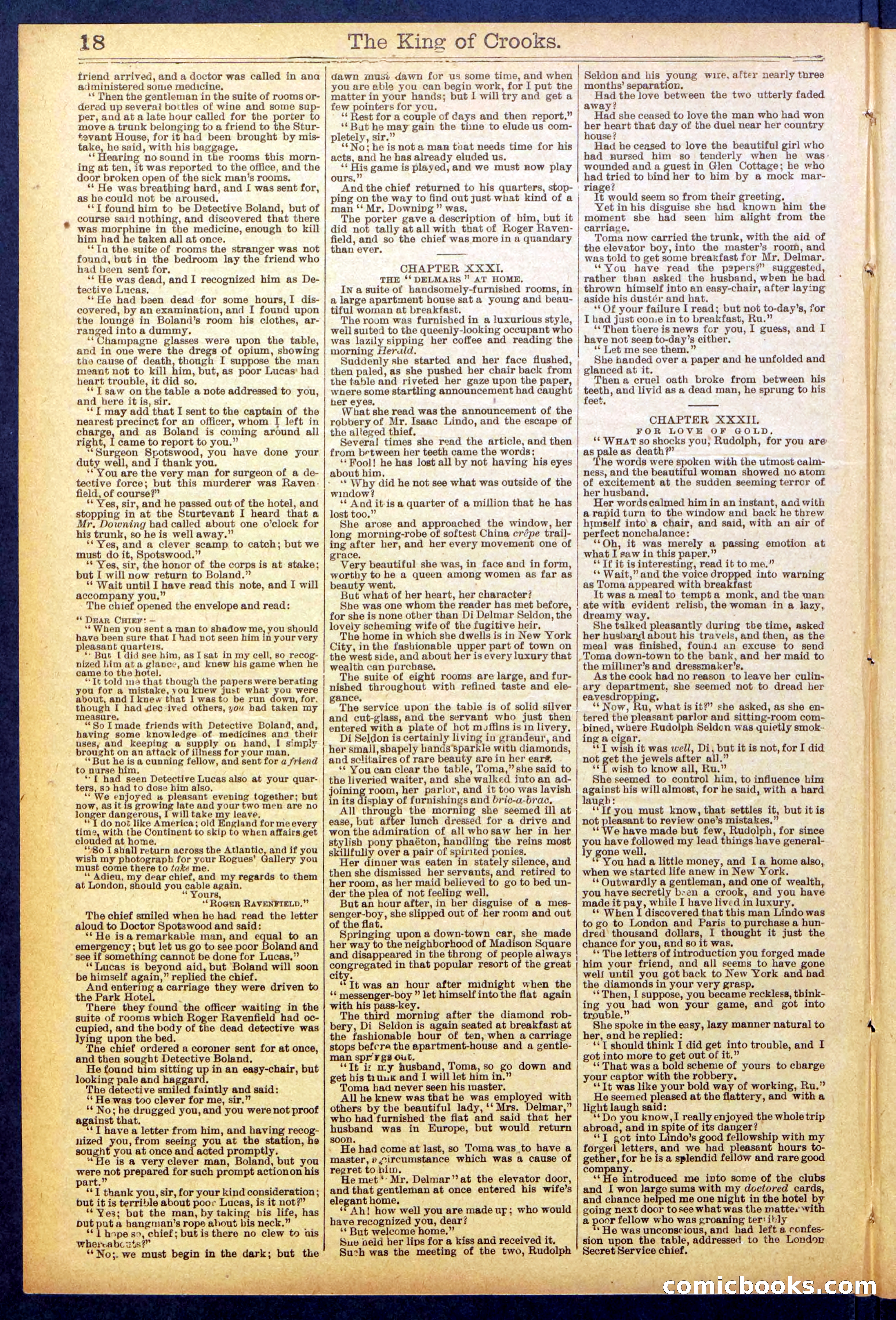 Beadle's New York Dime Library No. 886 — page 18 of 32